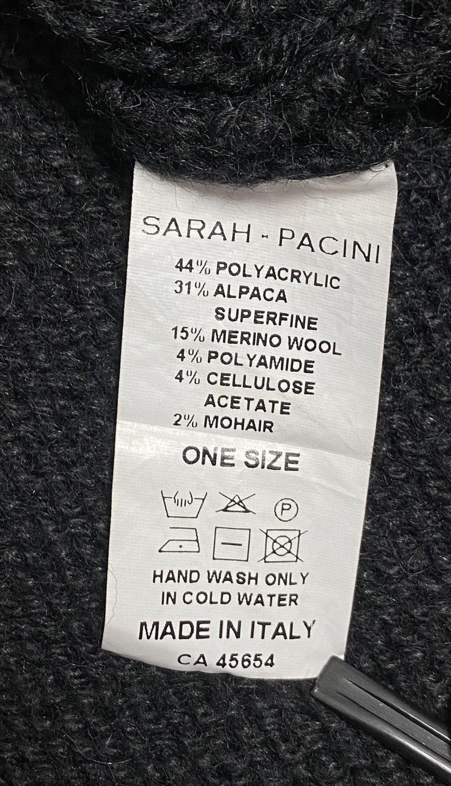 Sarah Pacini Sarah Pacini Alpaca Merino Sweater Colorblock Oversized Knit Size ONE SIZE - 21 Thumbnail