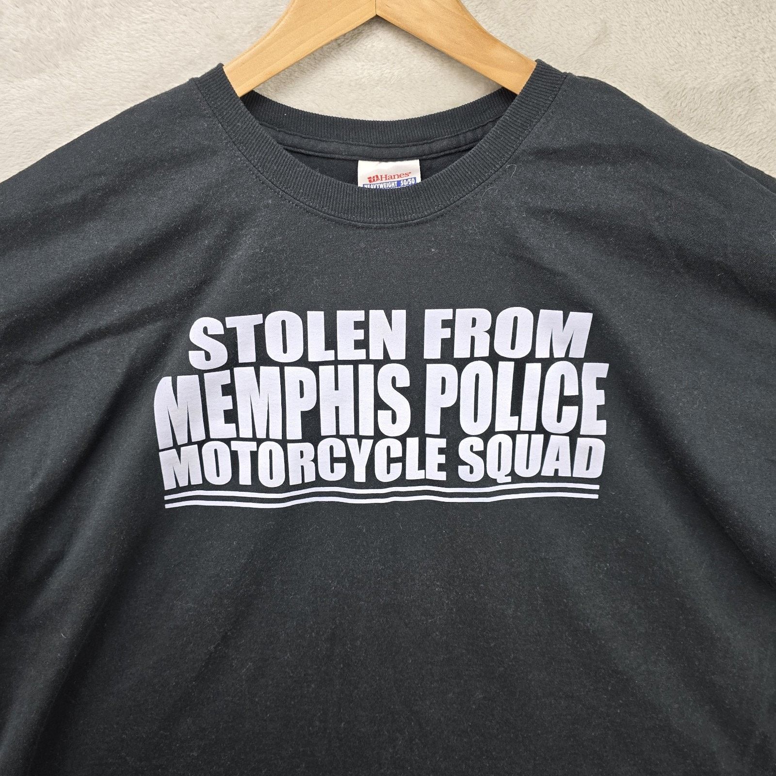 Hanes Stolen From Memphis Police Motorcycle Squad Shirt XXL Vtg Size US XXL / EU 58 / 5 - 3 Thumbnail