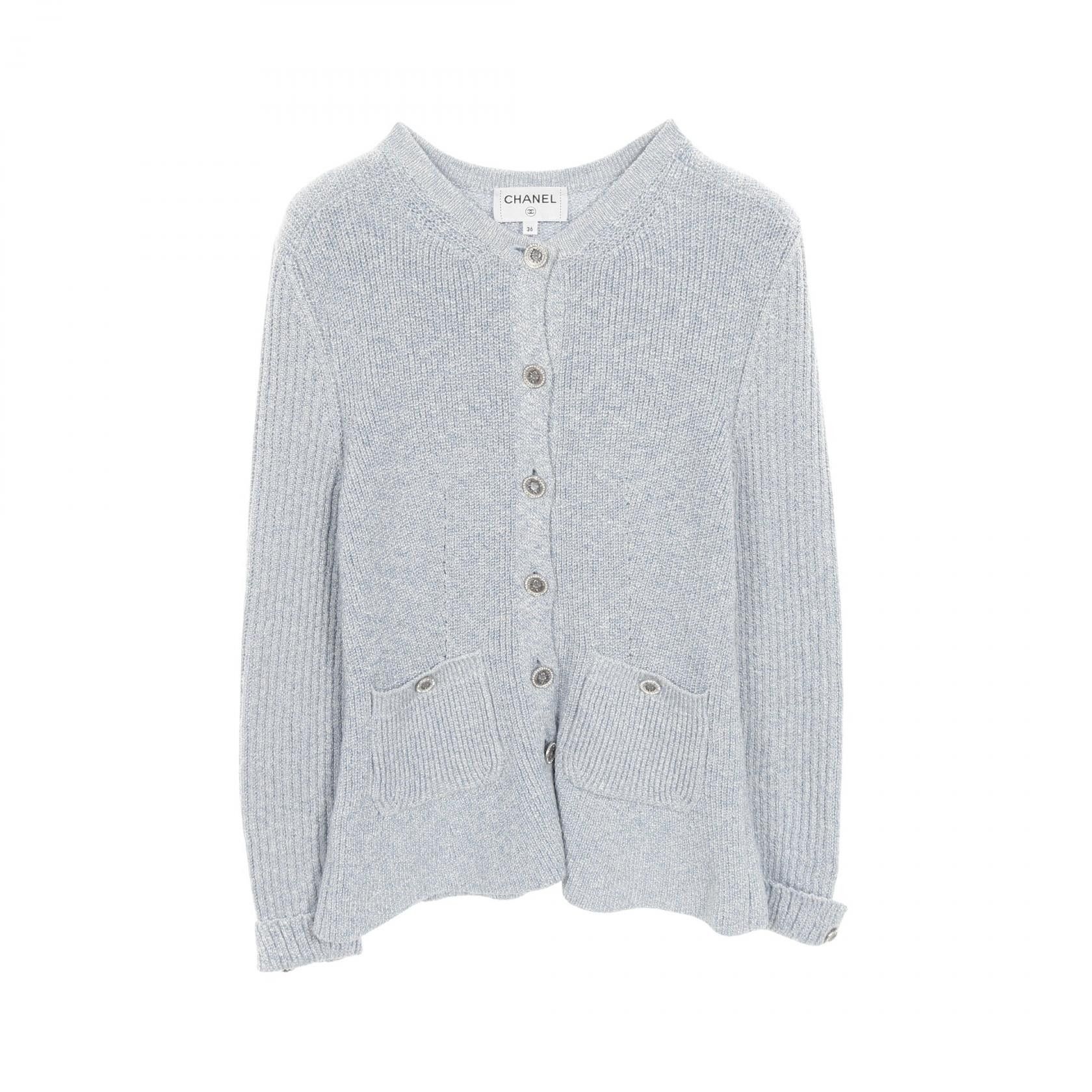 Chanel Chanel Chanel P74623K10706 Silk Cupro Cardigan Others Tops P74623K10706 DUTY FREE for USA Size ONE SIZE - 1 Thumbnail