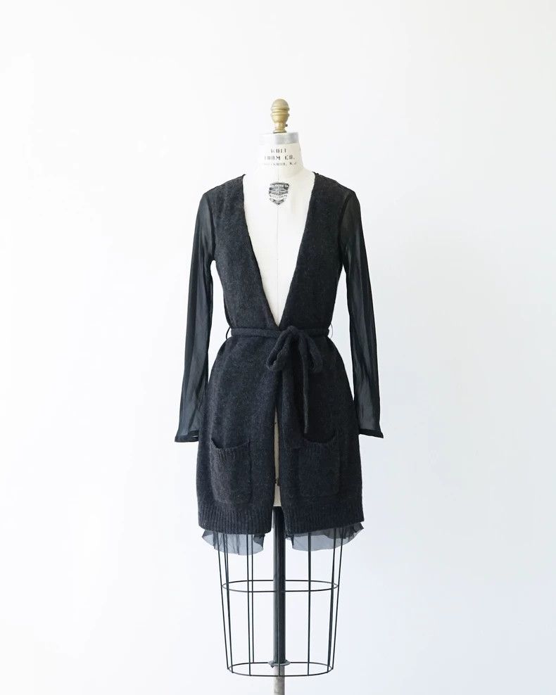 Dries Van Noten Dries van noten Cashmere silk layered cardigan 2502-Nextarr Size US S / EU 44-46 / 1 - 1 Thumbnail