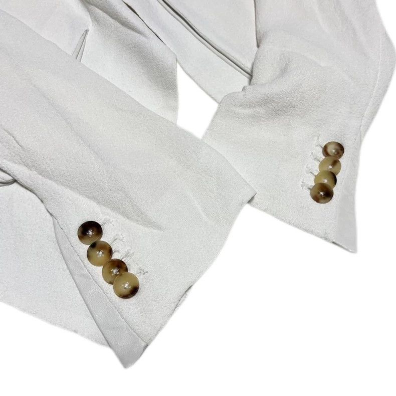 Helmut Lang Helmut Lang size 4Irregular shaped suit white jacket Rare p Size 48S - 4 Thumbnail