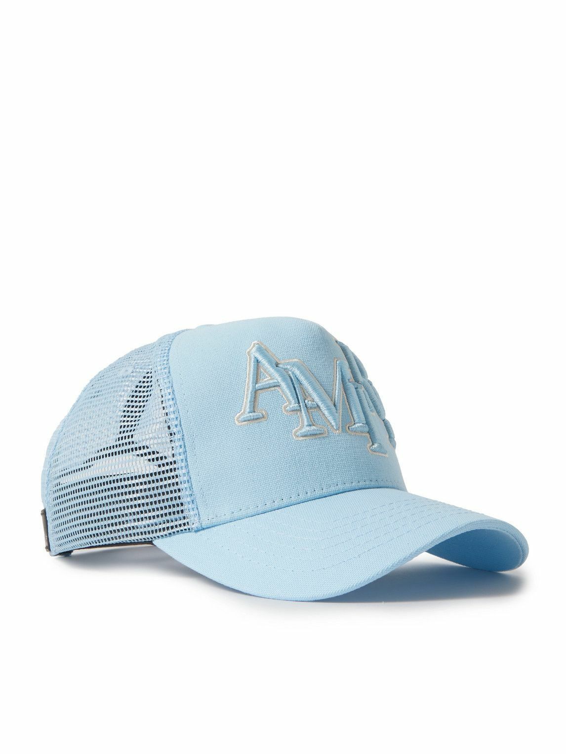 Amiri o1w1db10325 Size: OS / Logo Trucker Hat / Cap in Blue Size ONE SIZE - 1 Thumbnail