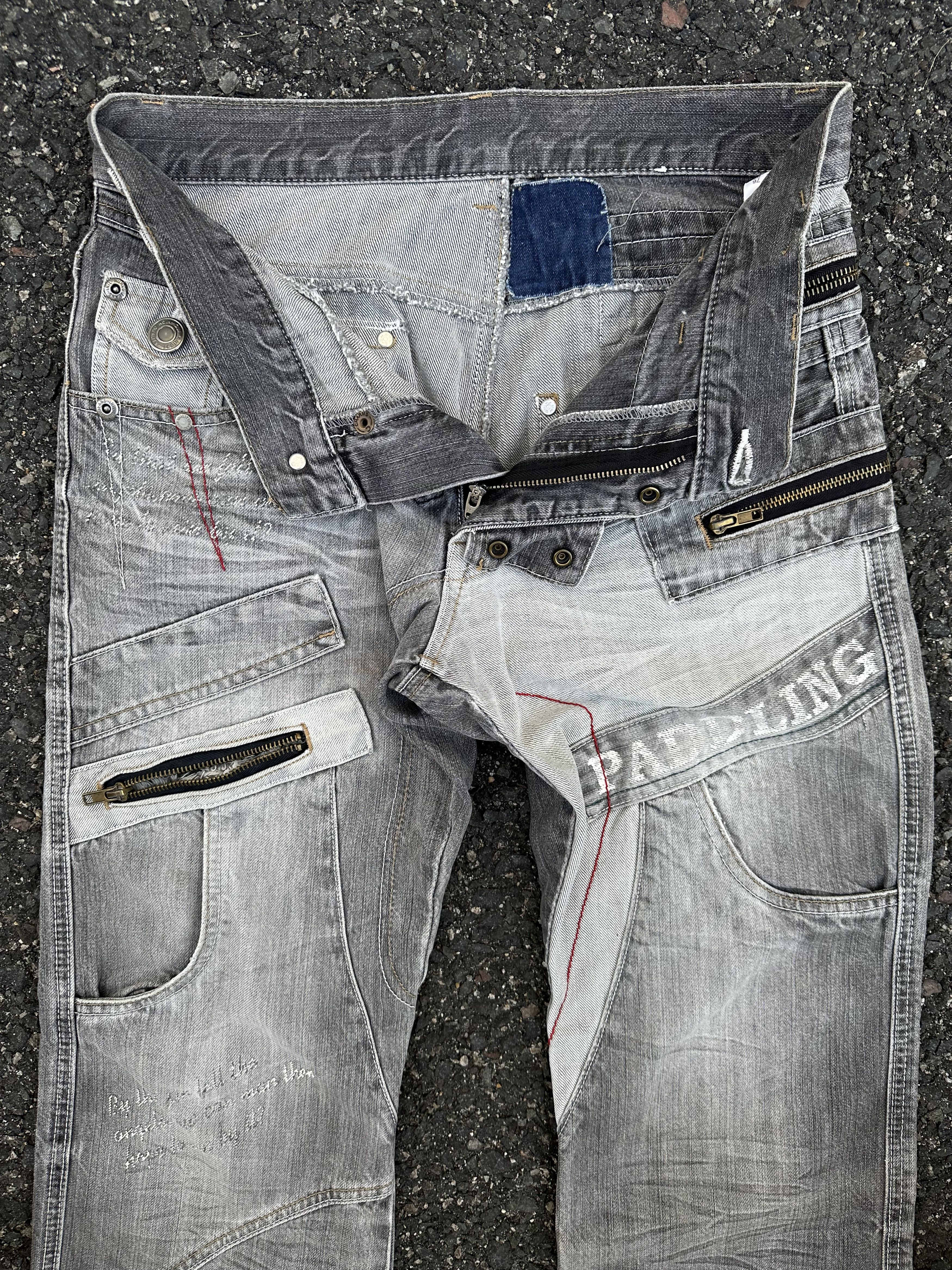 If Six Was Nine DENIM PANTS VINTAGE DOUBLE WAIST PUNK STYLE Size US 30 / EU 46 - 10 Thumbnail