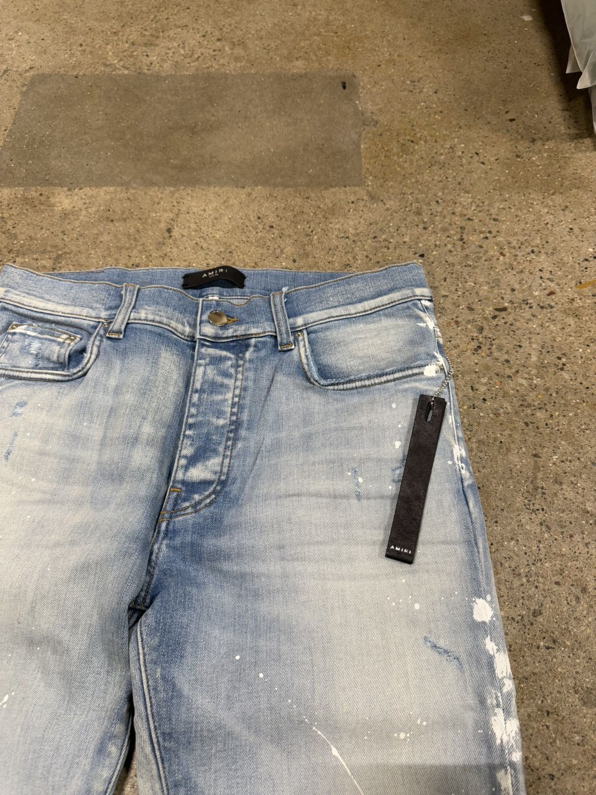 Amiri MA Dripping Blue Jeans NEW 1500$