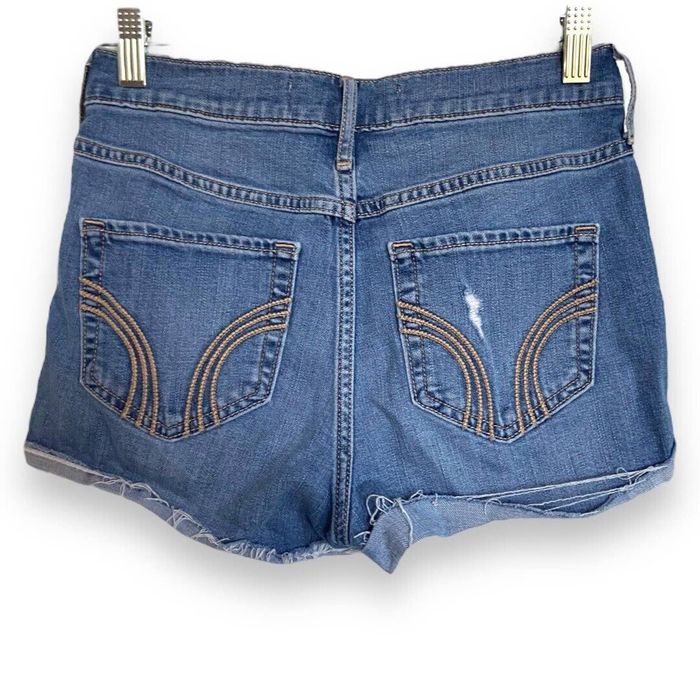 Hollister Hollister Womens Shorts Size 3 26 Blue Distressed High Rise
