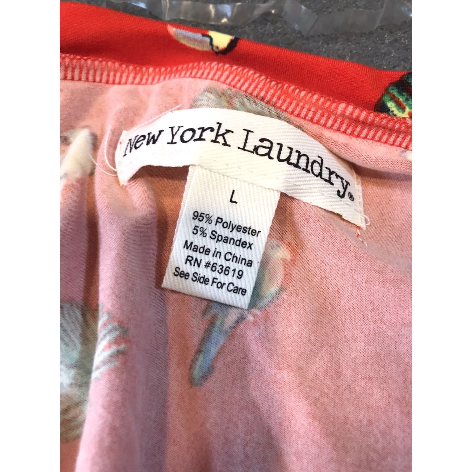 Vintage New York Laundry Women's Tunic Size L Red Sleeveless Casual Breathable All Seasons 90s Inspired Size L / US 10 / IT 46 - 3 Thumbnail