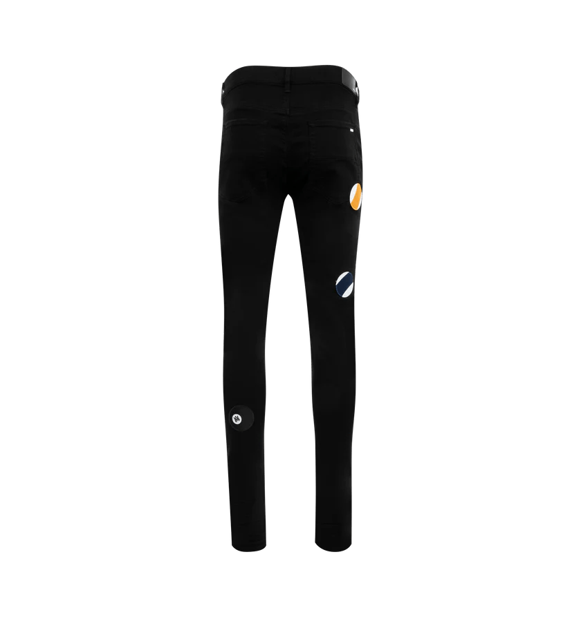 Amiri o1h1sh10525 Pool Ball Skinny Jeans in Black Size US 33 - 2 Thumbnail