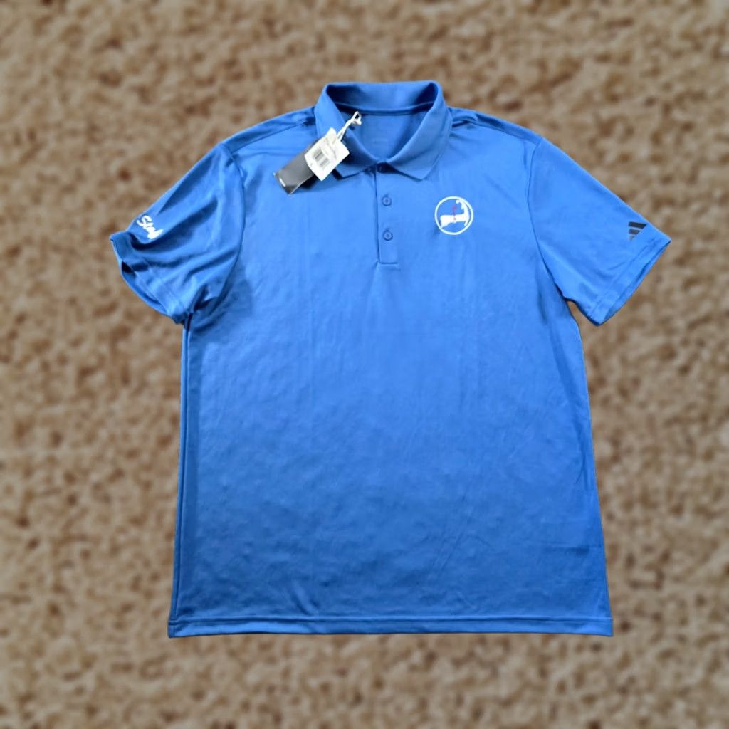 Adidas Adidas Shirt Mens Large Blue Golf Polo Embroidery Performance Massachusetts Staff Polo Shirt Golf Polo Shirts Mens Blue Adidas Golf Polo Size US L / EU 52-54 / 3 - 1 Thumbnail
