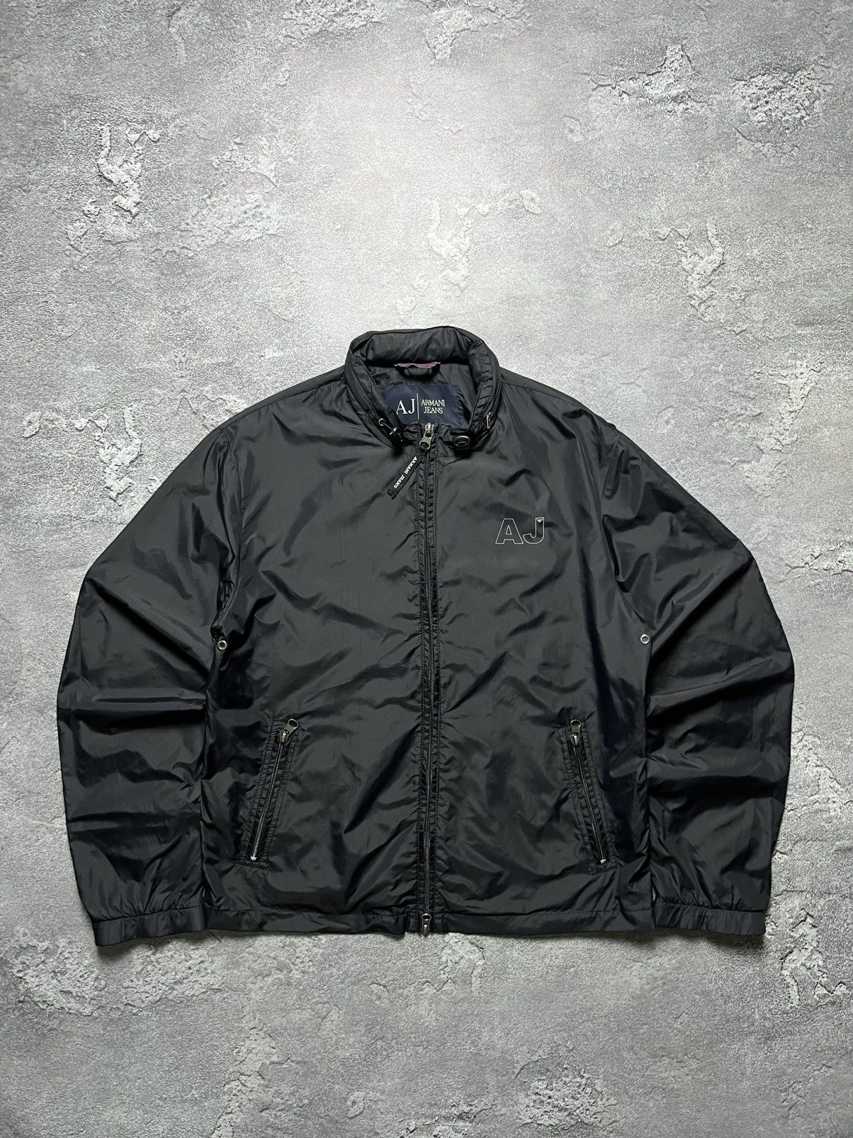 Emporio Armani Vintage Armani Jeans Light Jacket Neylon Big Logo Xl Size US XL / EU 56 / 4 - 1 Thumbnail