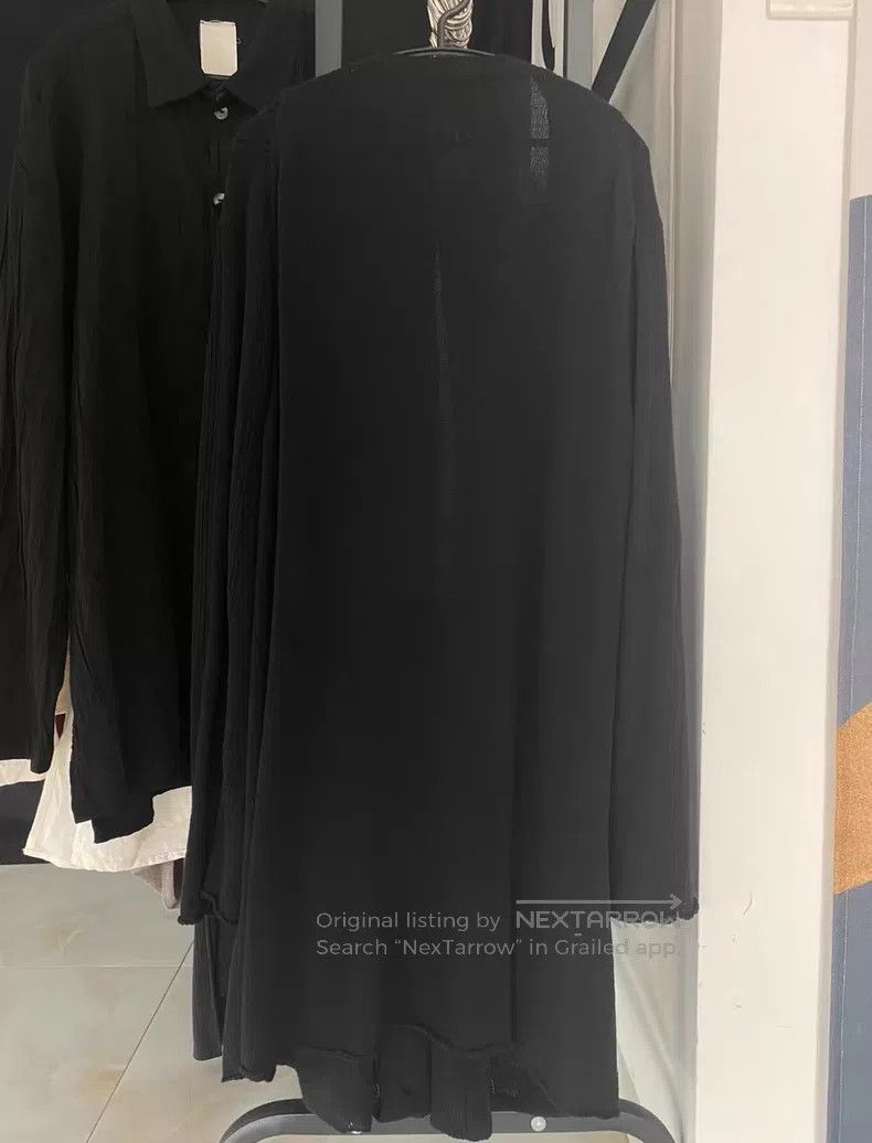 Yohji Yamamoto Yohji Yamamoto Long Black Knit Cardigan shirt Size US L / EU 52-54 / 3 - 2 Thumbnail