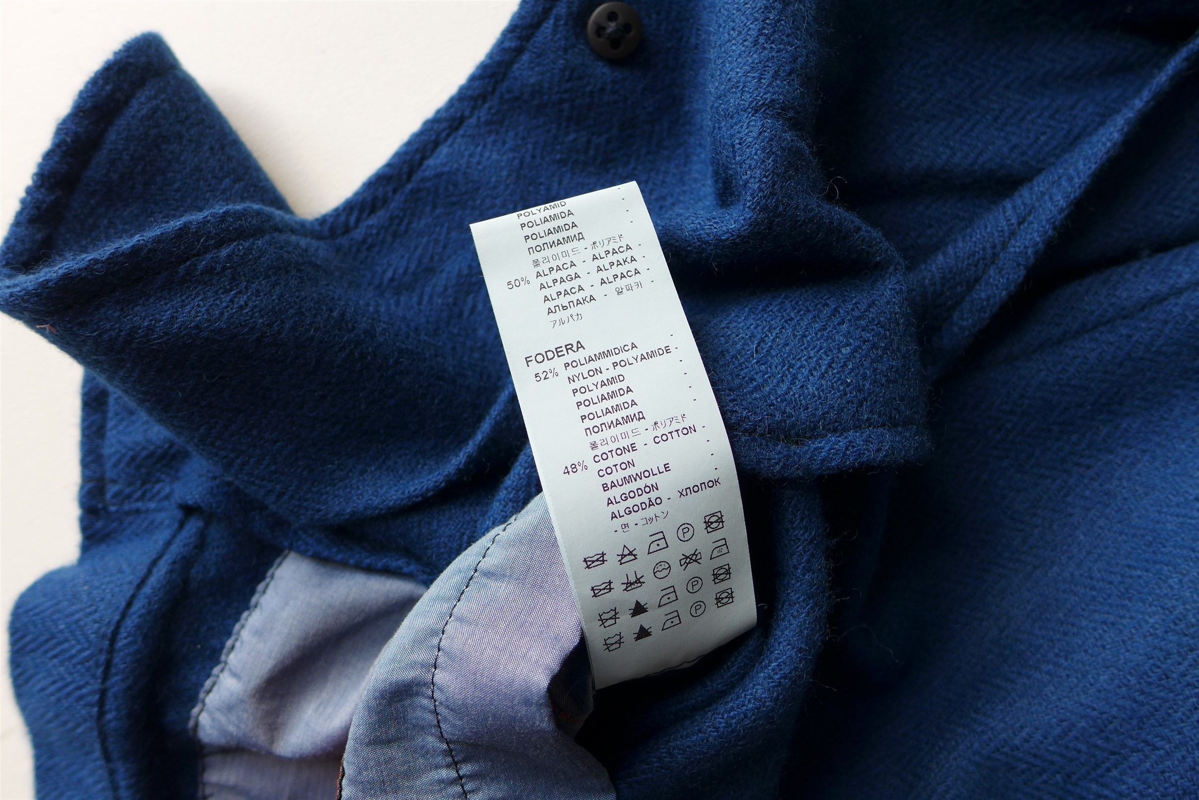 Barena Barena Taca Puno Blazer - Blue Herringbone Alpaca Size US L / EU 52-54 / 3 - 13 Thumbnail