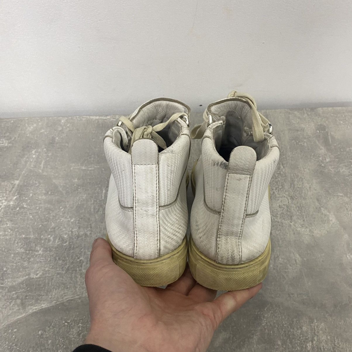 Balenciaga Balenciaga Arena High Top Leather Sneakers Size US 8.5 / EU 41-42 - 5 Thumbnail