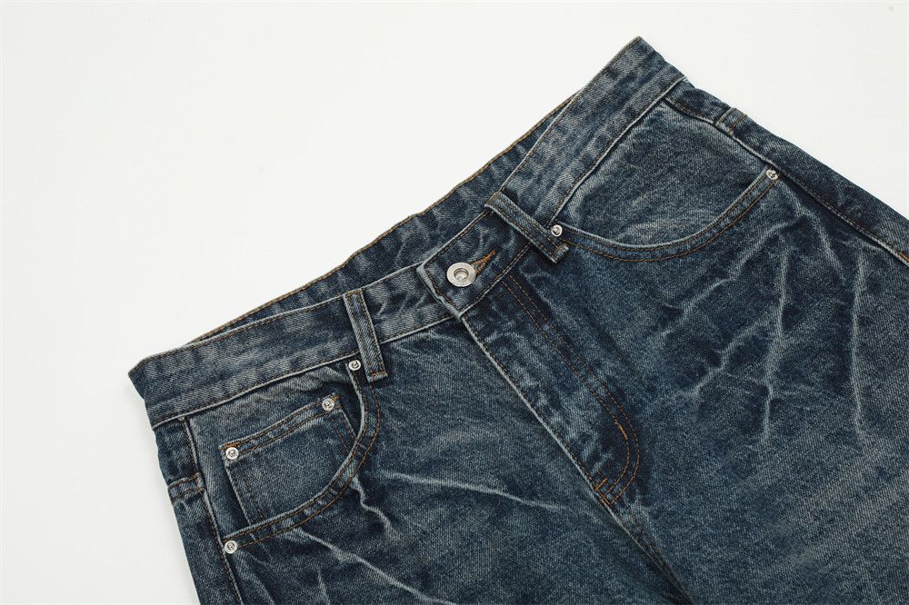Japanese Brand × Vintage Washed distressed loose men's hippie casual flared jeans Size US 32 / EU 48 - 4 Thumbnail