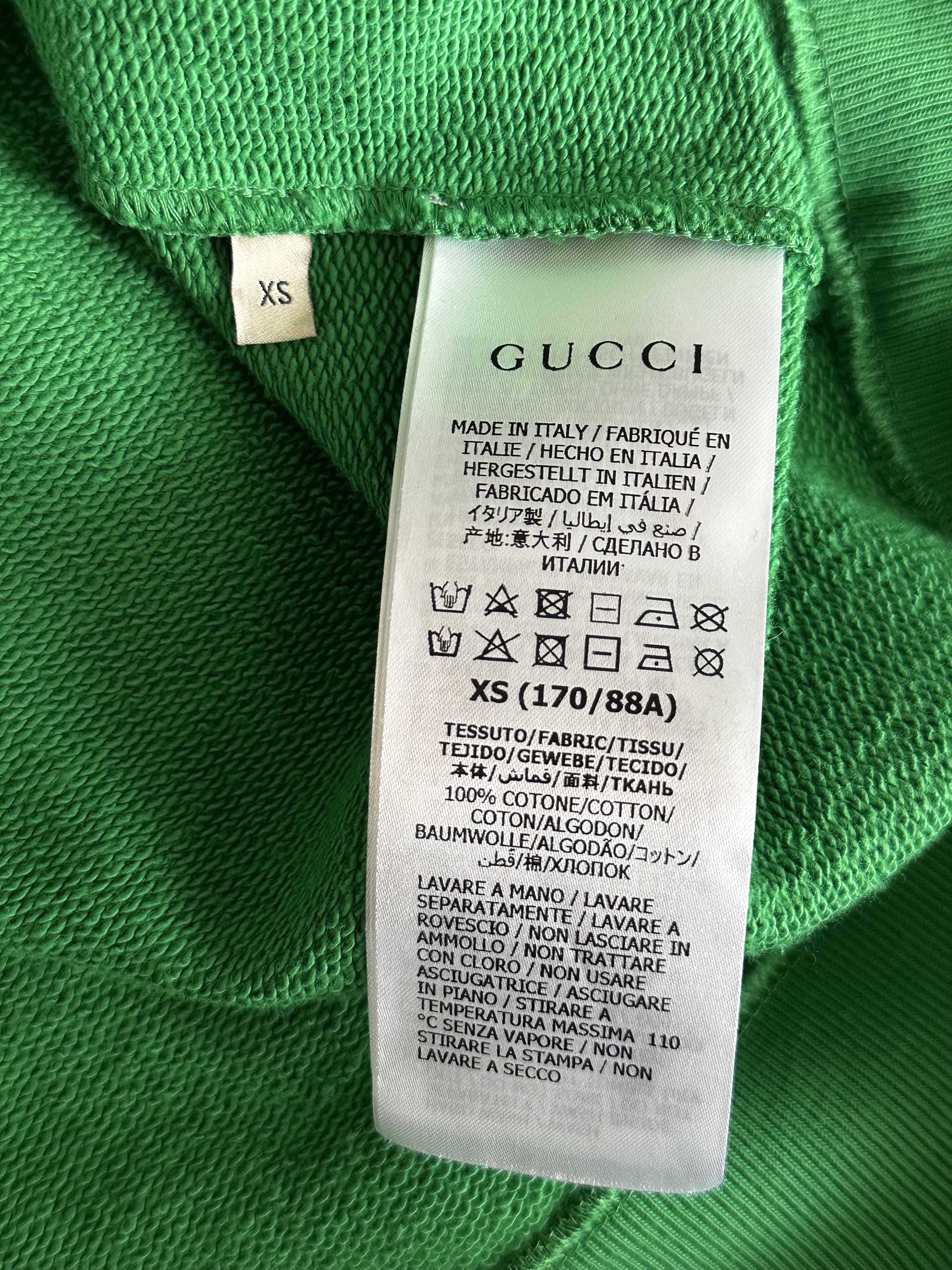 Gucci Gucci Green Multicolor Star GG Logo Hoodie Size US XS / EU 42 / 0 - 4 Thumbnail