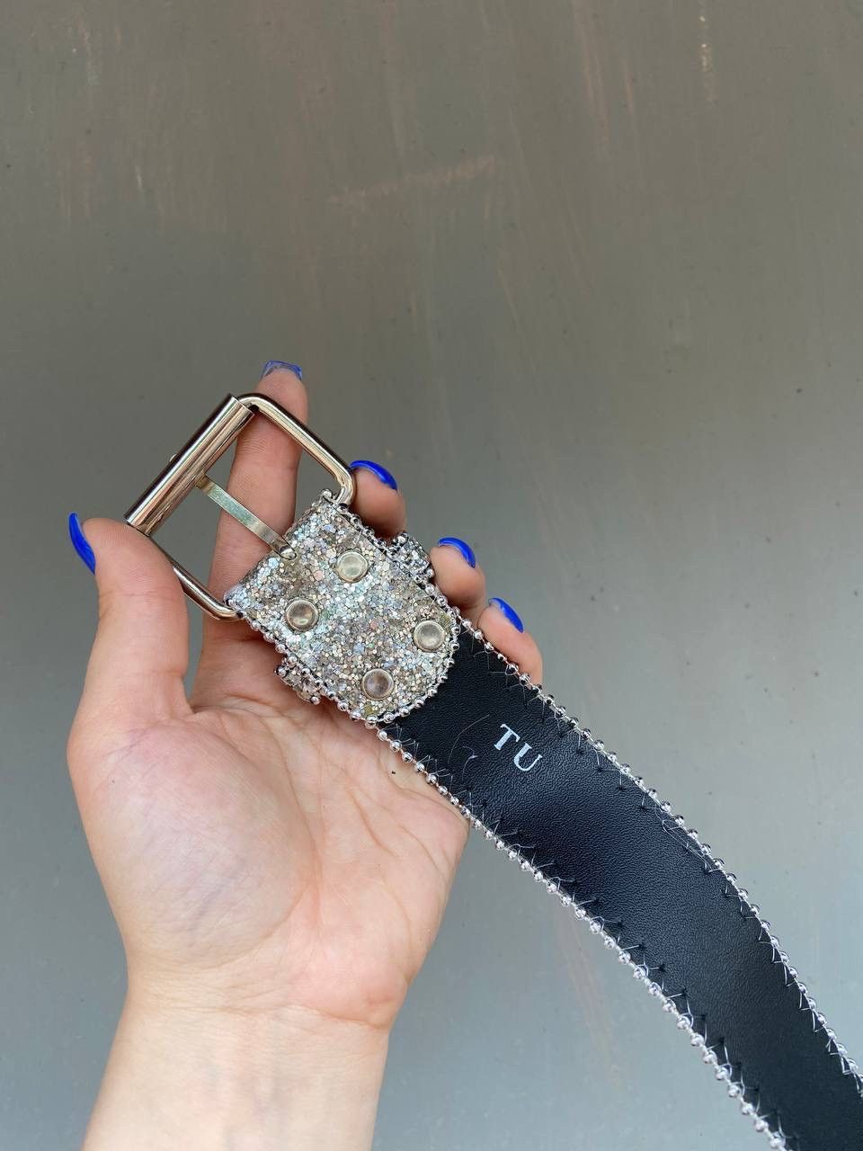 Hysteric Glamour Rhinestones Japanese Futuristic B.B Simon style Y2K Belt Size ONE SIZE - 3 Thumbnail
