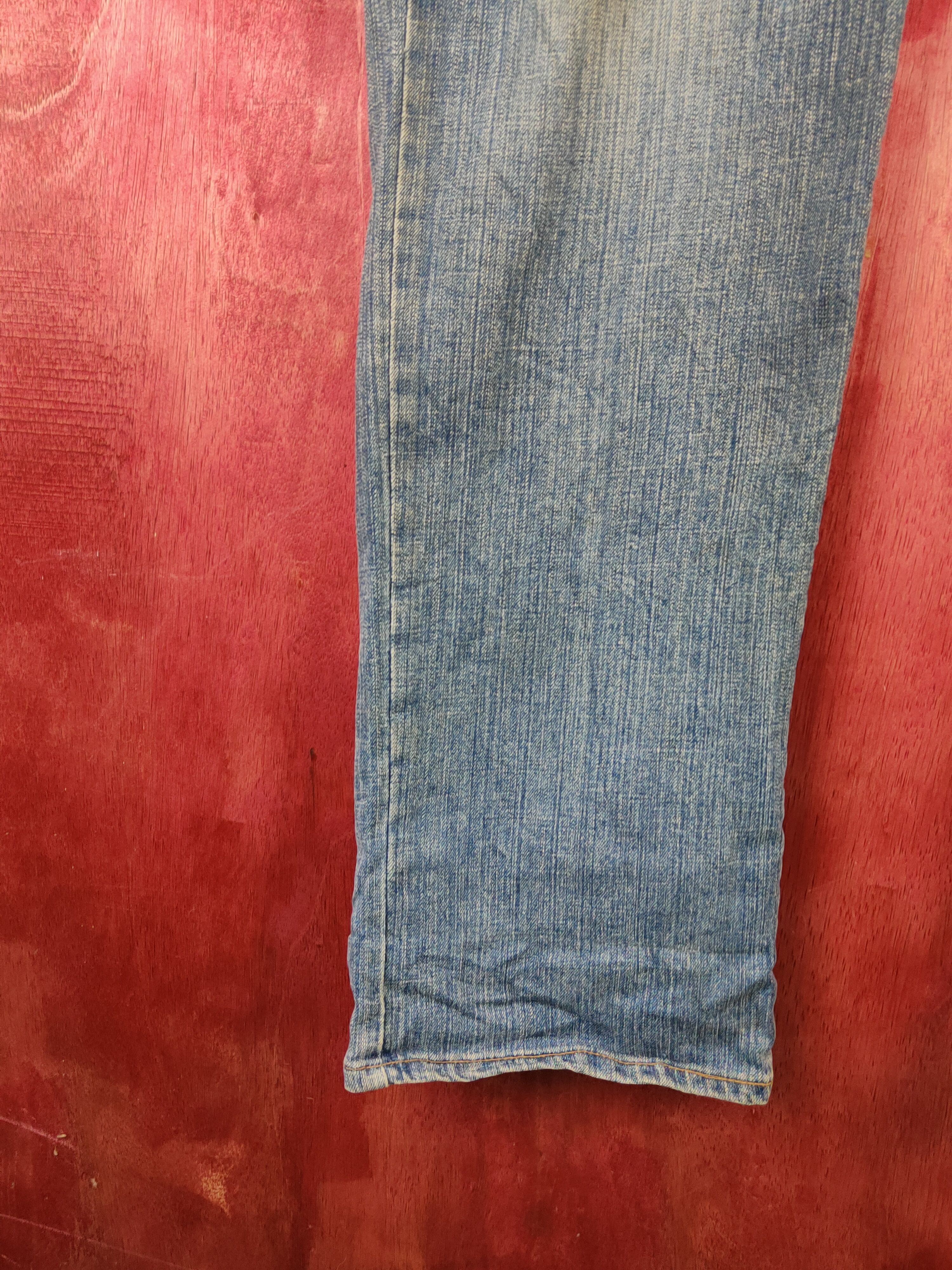 Edwin Edwin Blue Faded Distressed Ripped Jeans #S2238 Size US 39 - 4 Thumbnail