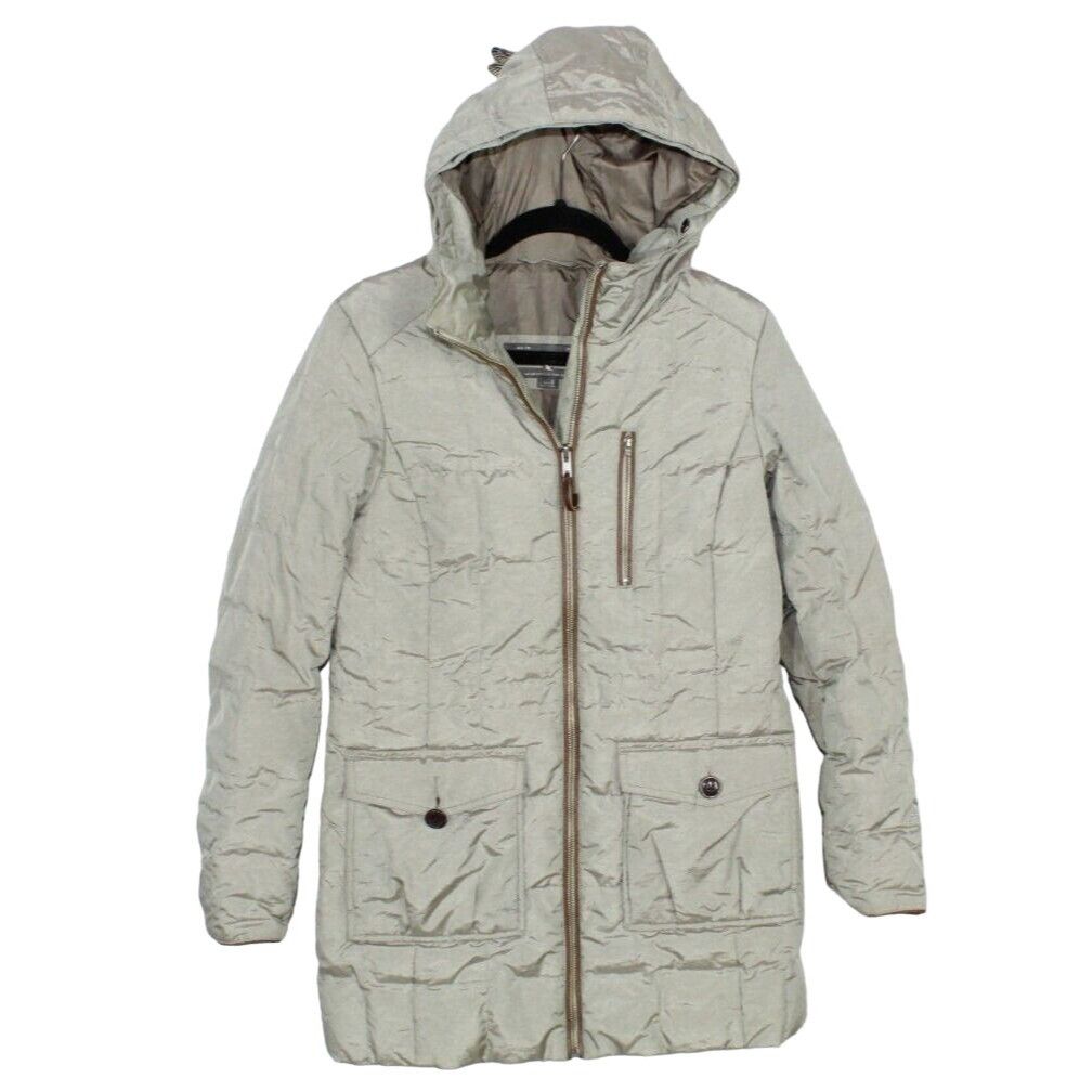 Eddie Bauer Eddie Bauer Polyester Zip Up Lined Hooded Down Jacket Size S / US 4 / IT 40 - 1 Thumbnail