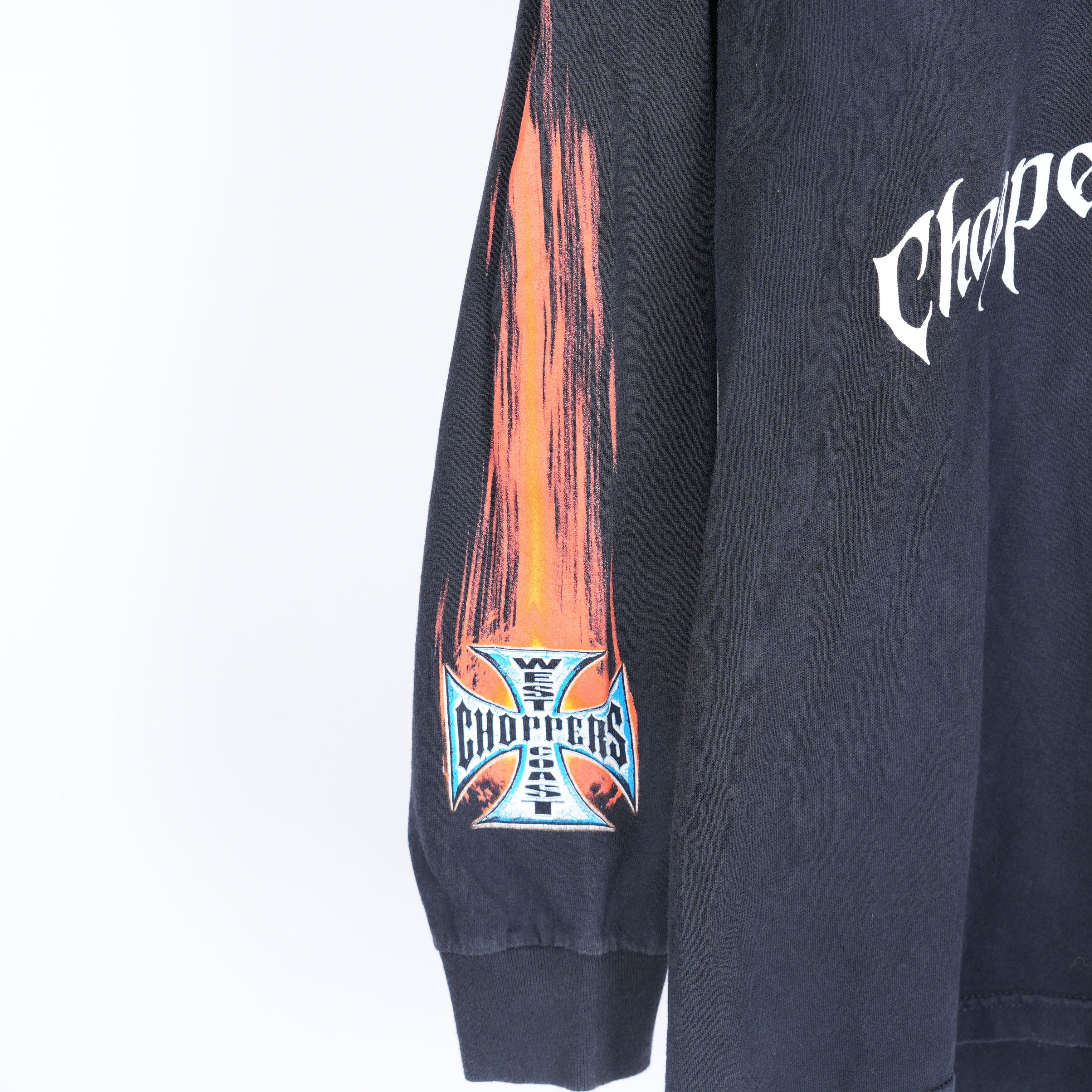 Vintage WCC WEST COAST CHOPPERS CHOPPER FOR LIFE LONG SLEEVE Size US XL / EU 56 / 4 - 4 Thumbnail