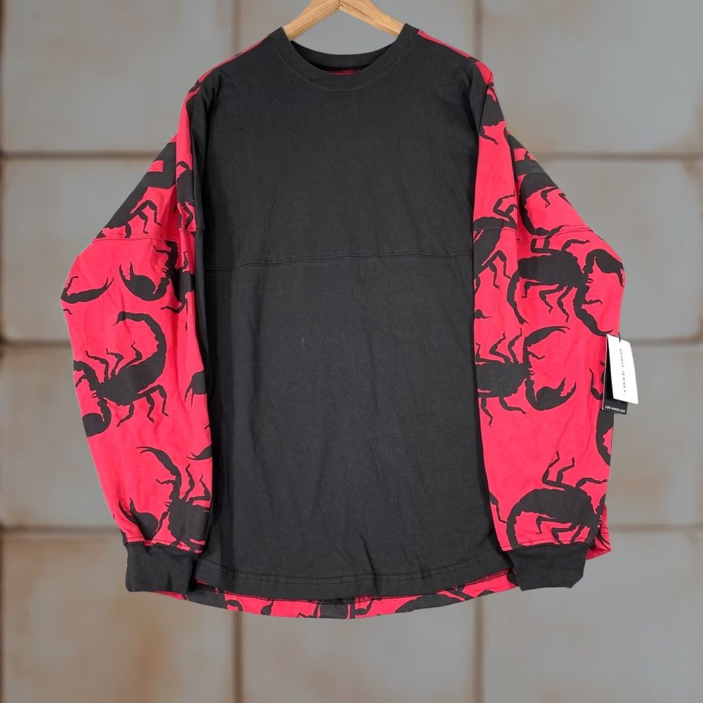 ESPIRIT Spirit Jersey Scorpion Graphic Shirt Mens Large Red Black Long Sleeve Dead End Size US L / EU 52-54 / 3 - 1 Thumbnail