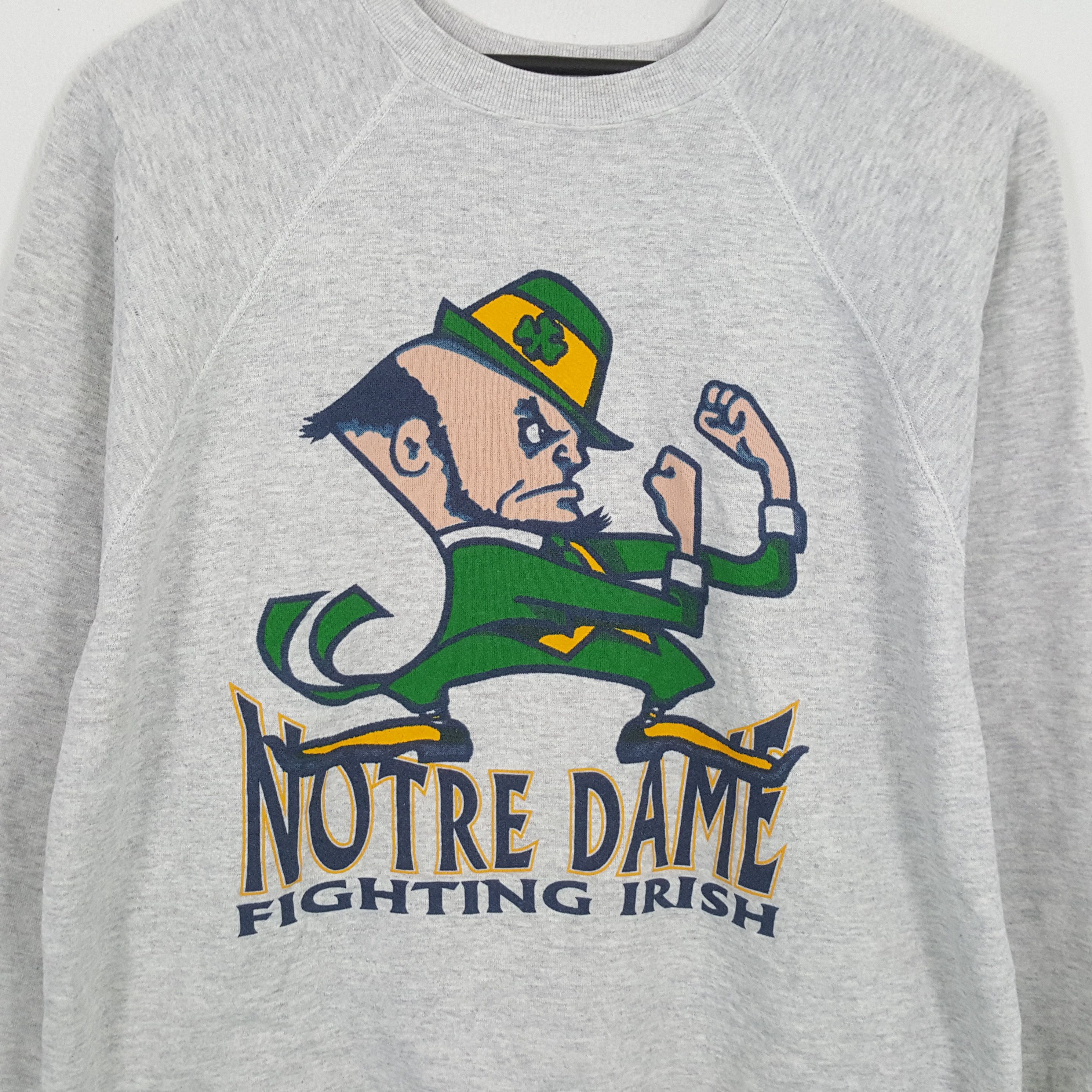 NFL × Vintage NOTRE DAME FIGHTING IRISH NFL Team Vintage Sweatshirt Size US L / EU 52-54 / 3 - 2 Thumbnail