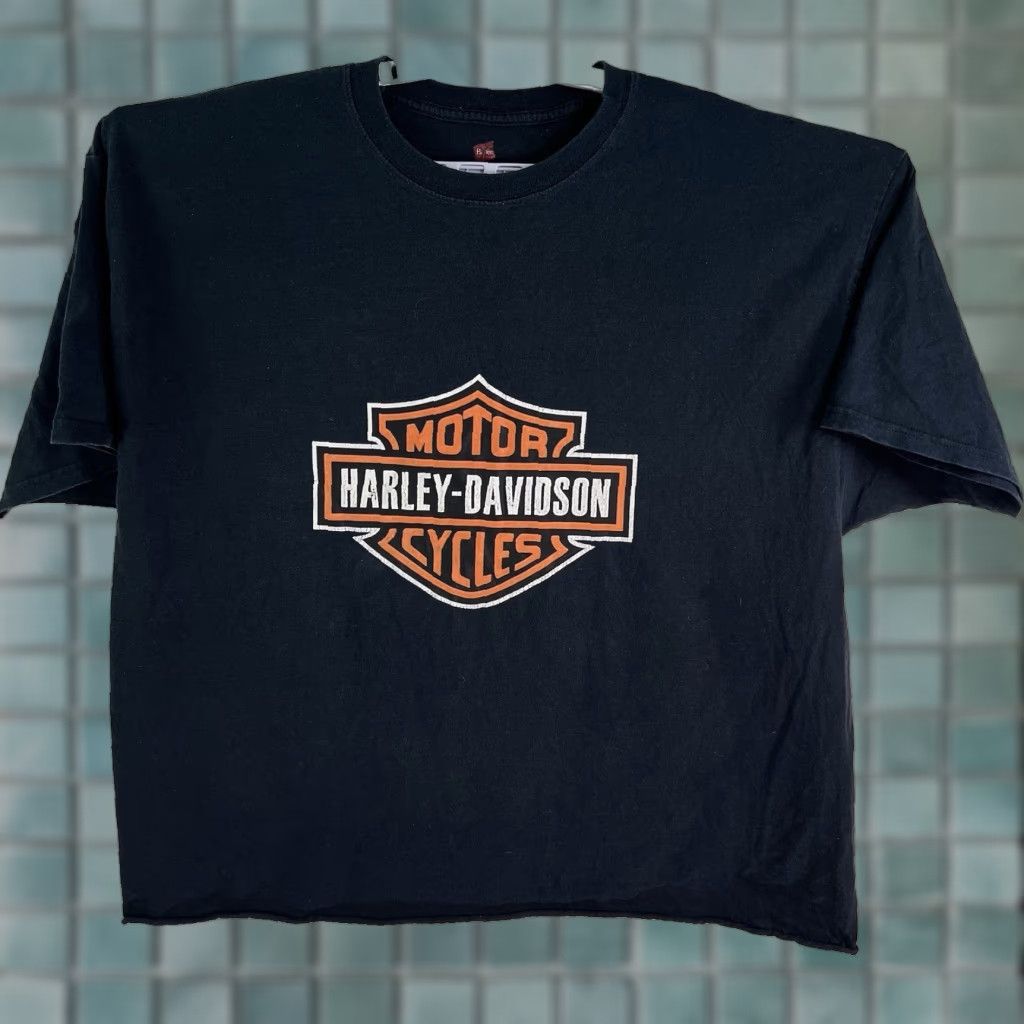 Harley Davidson Harley-Davidson T-Shirt Mens 3XL Crew Neck Logo Graphic Print Black Motorcycle Biker USA 2010s Size US XXL / EU 58 / 5 - 1 Thumbnail
