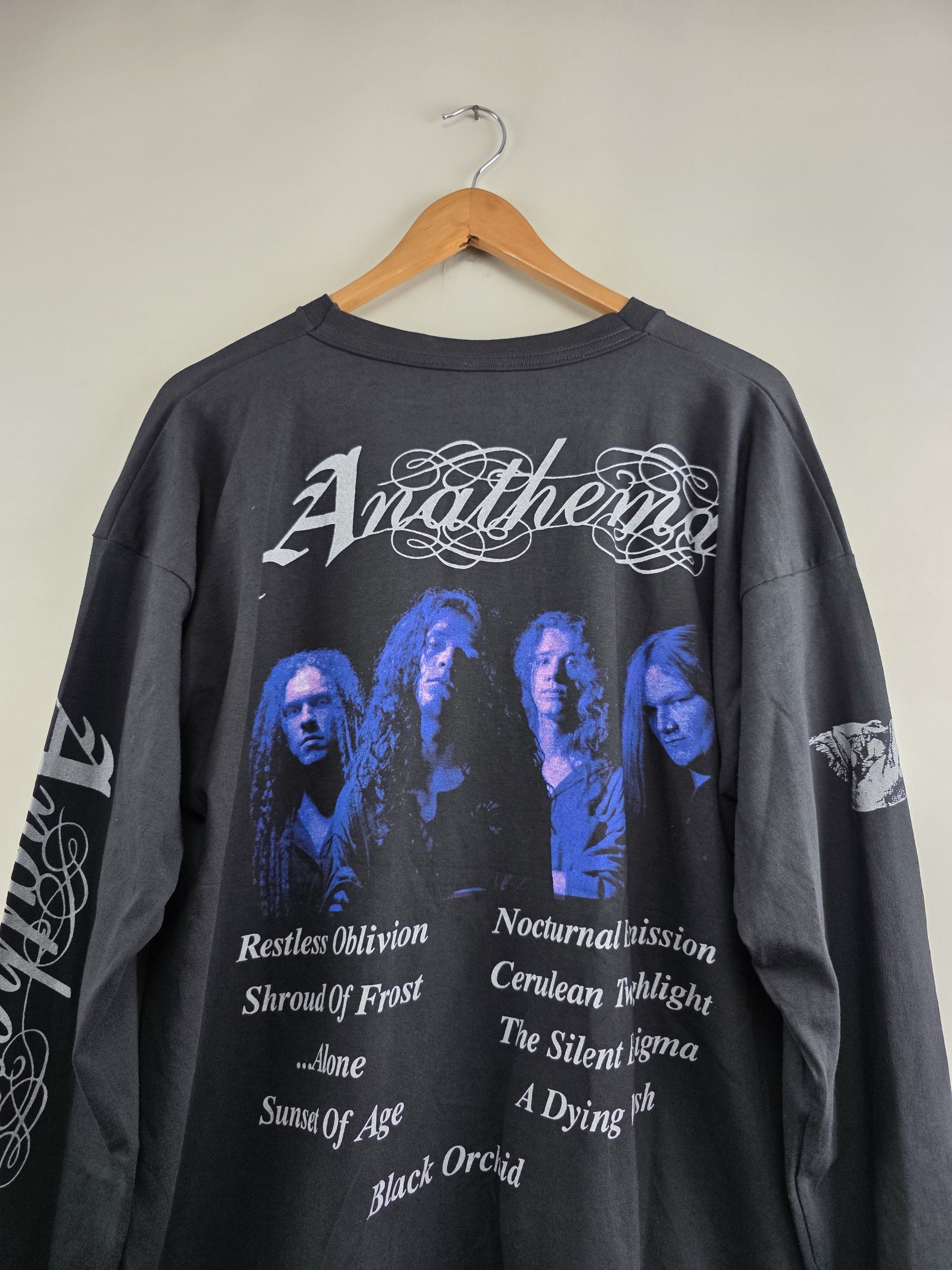 Vintage 1996 Anathema The Silent enigma Long-sleeve XL 23.5" 30" Size US XL / EU 56 / 4 - 8 Thumbnail