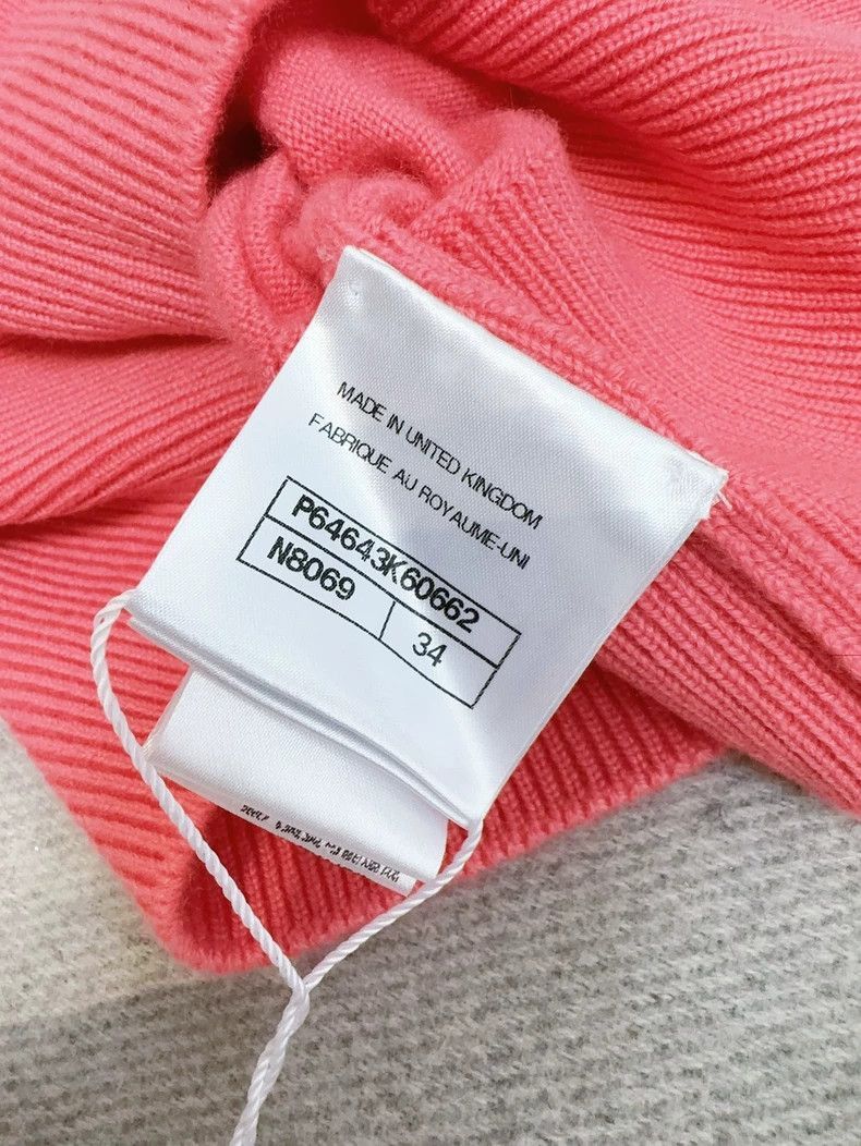 Chanel Chanel Pink Brown Trim Knit Camisole Top Size S / US 4 / IT 40 - 6 Thumbnail