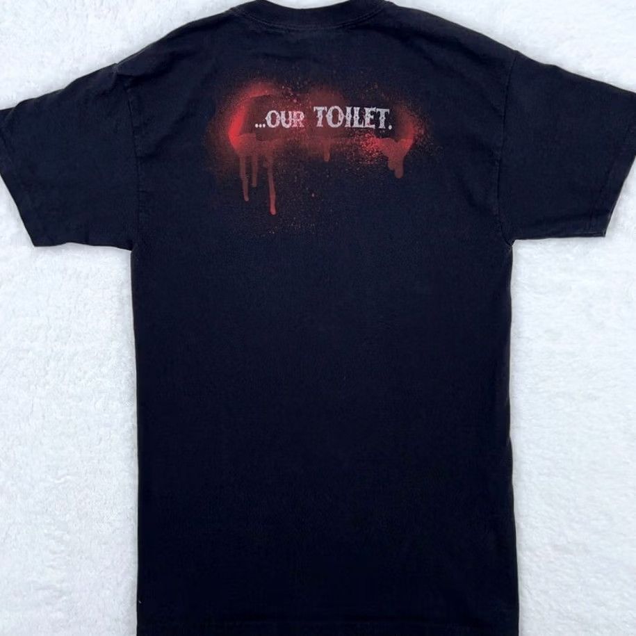 Hanes CBGB OMFUG TOILET T-Shirt XS Black Y2K punk rock club metal new york city Mens Size US XS / EU 42 / 0 - 6 Thumbnail