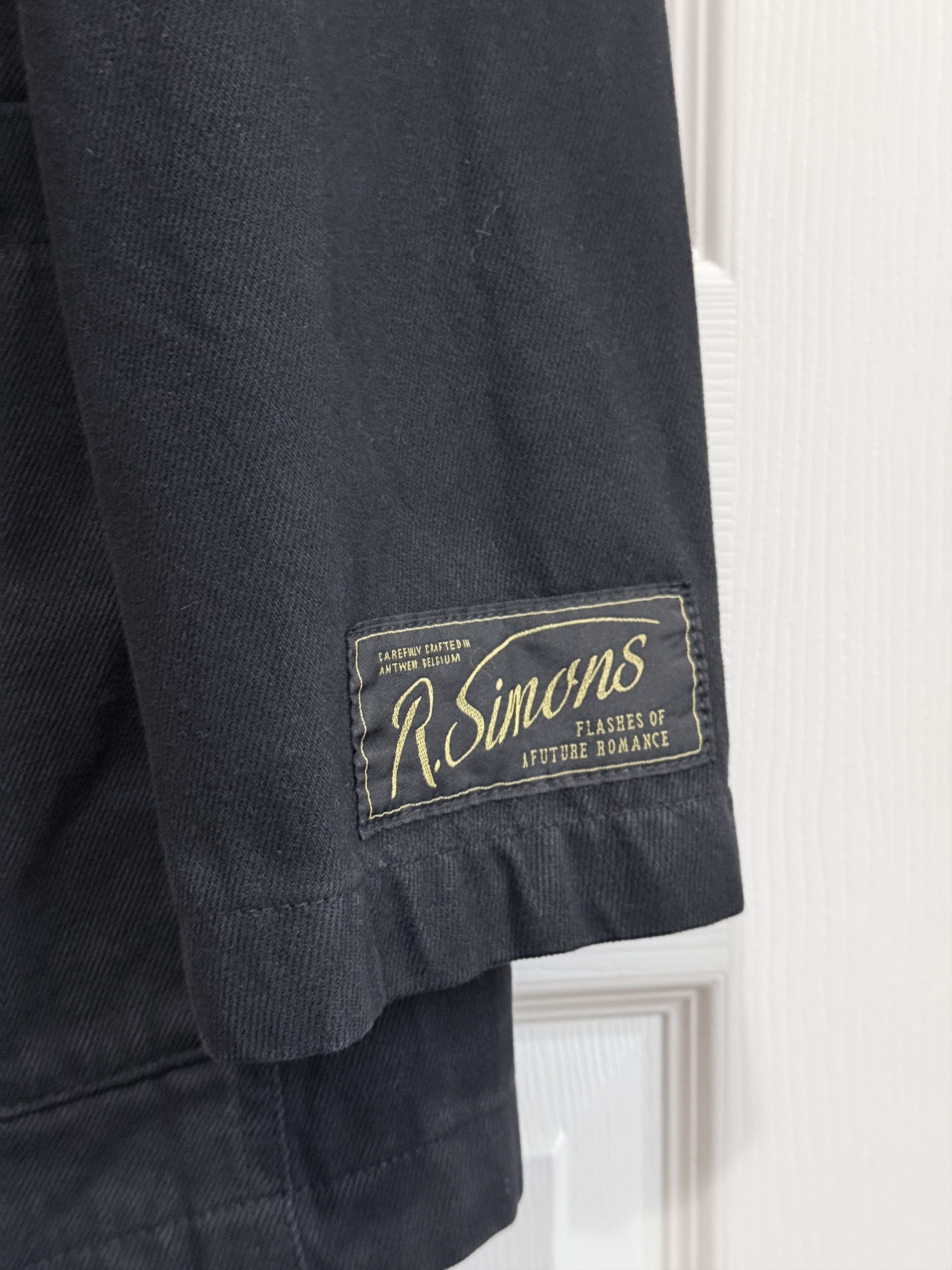 Raf Simons SS22 Black Denim Blazer Jacket Size US S / EU 44-46 / 1 - 10 Thumbnail