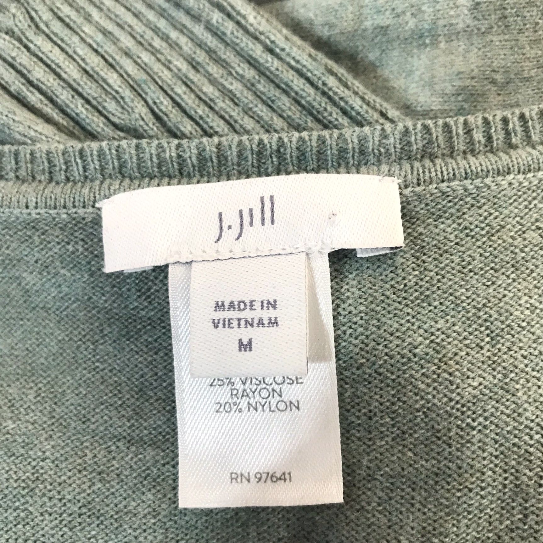 J. Jill J. Jill Women's Sweater Tunic M Green Lightweight Knit Casual Long Sleeve Fall Winter Size M / US 6-8 / IT 42-44 - 4 Thumbnail