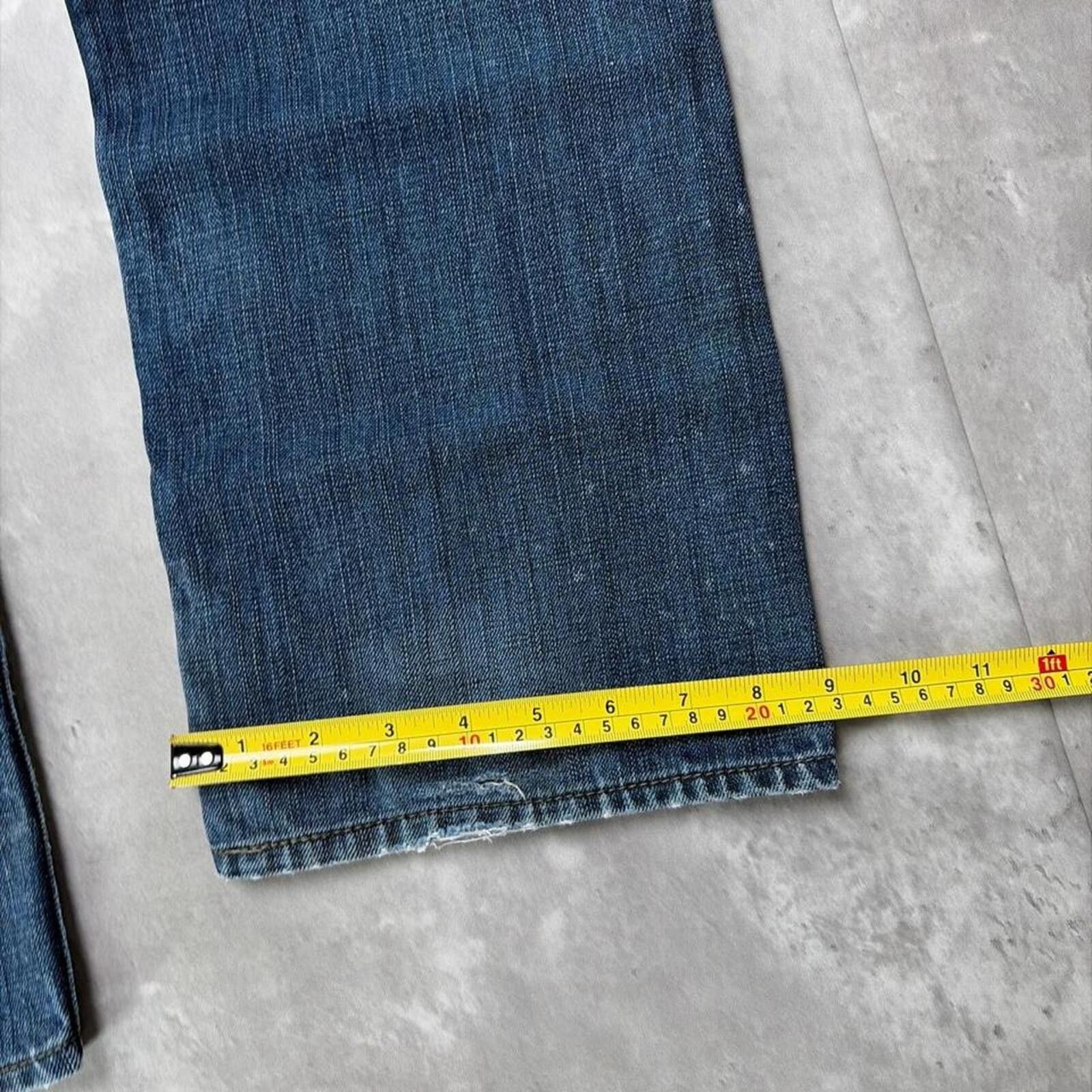 Levi's Y2K Dark Wash Levi’s 514 Slim Straight Grunge Denim Jeans Size US 33 - 8 Thumbnail