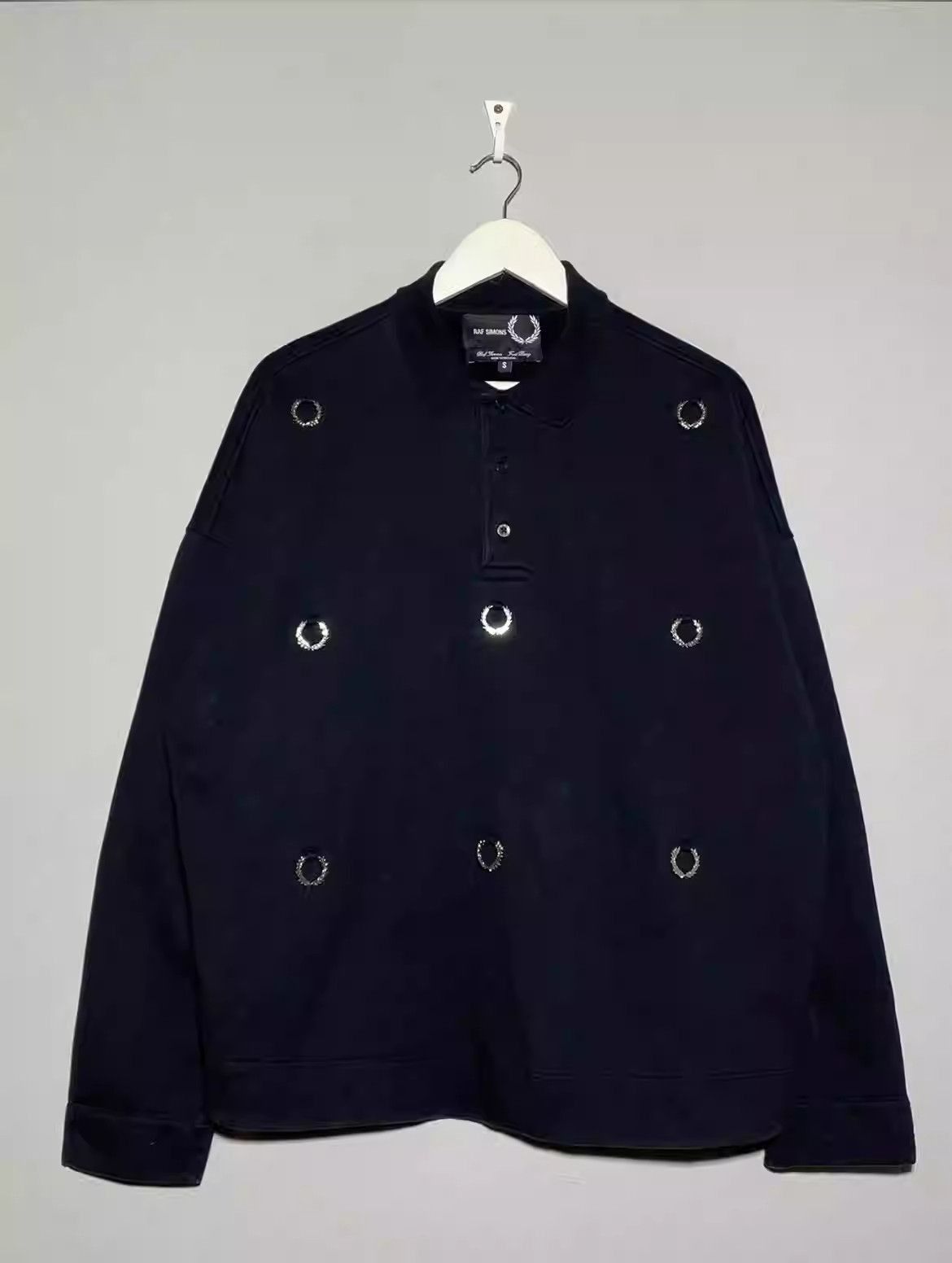 Raf Simons Raf Simons × Fred Perry oversized metal logos sweatshirt-25 Size US M / EU 48-50 / 2 - 1 Thumbnail