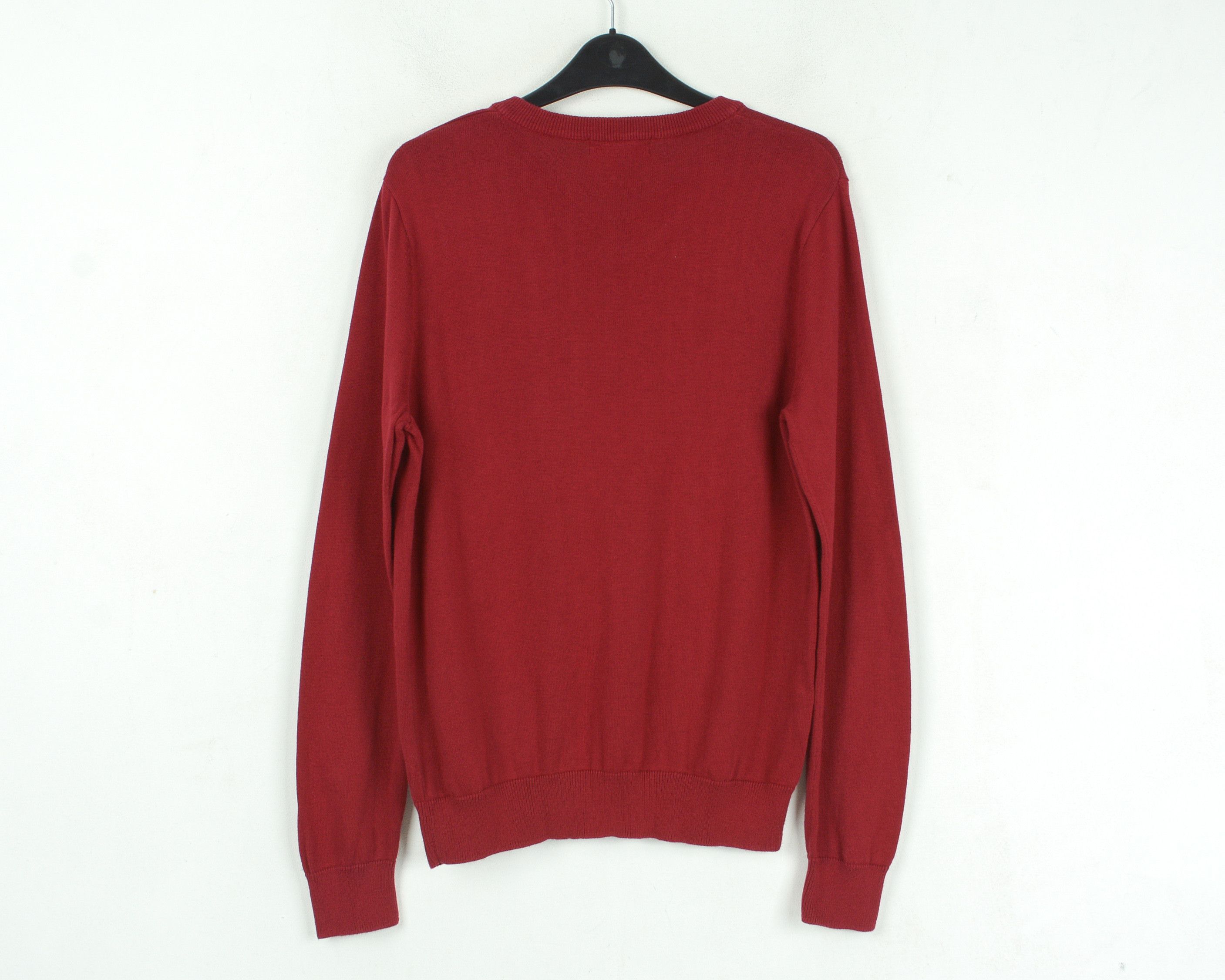 Lyle & Scott Sweatshirt M Sweater Jumper Pullover V-Neck Casual Red Top Size US M / EU 48-50 / 2 - 4 Thumbnail