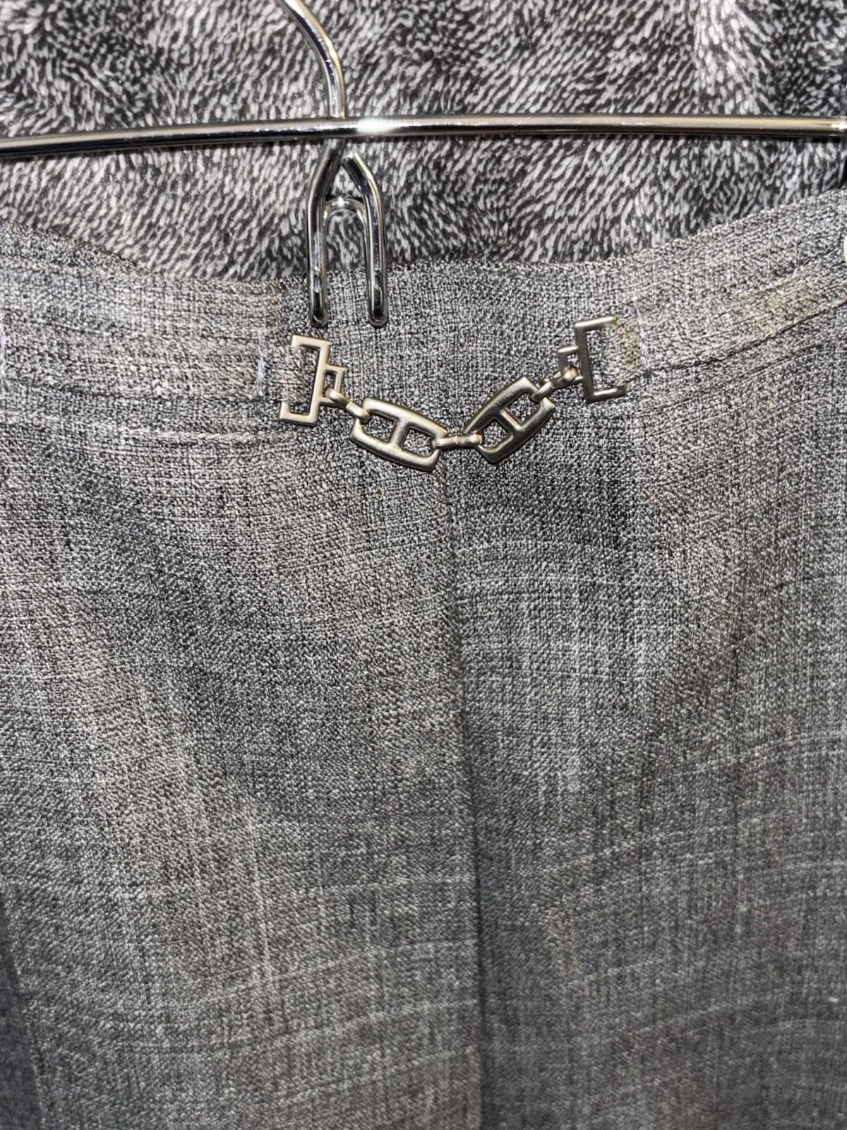 Other Alfred Dunner 14P Heathered Gray High Waist Trousers VTG Size 36" / US 14 / IT 50 - 4 Thumbnail