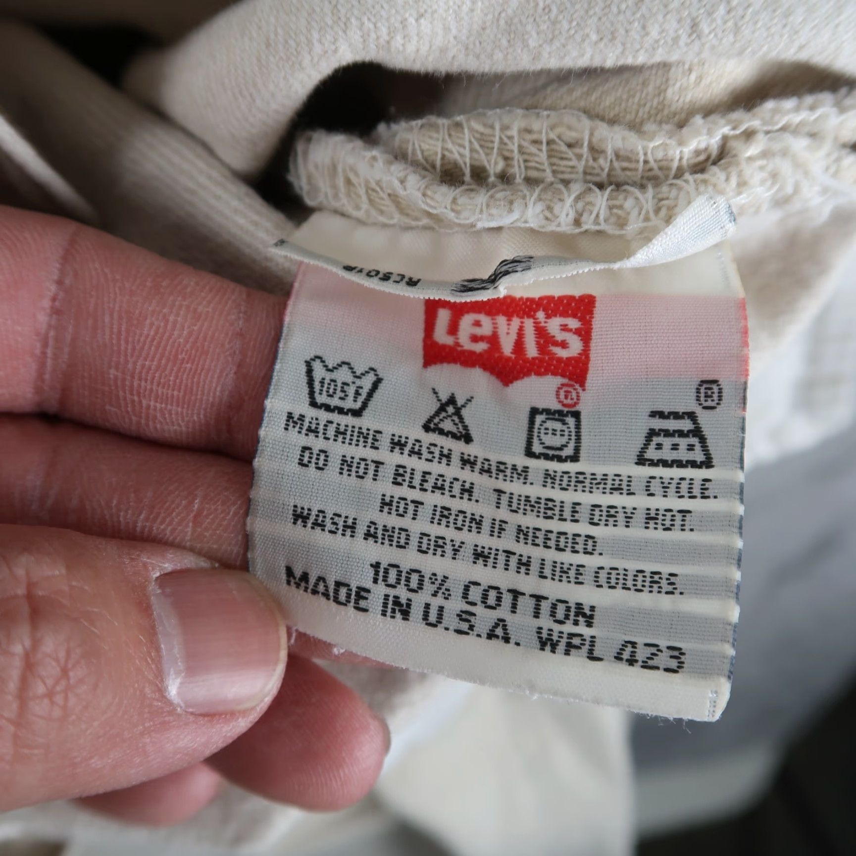 Levi's VINTAGE Levi's 501 Jeans Straight Denim Beige Mens Size 36x32 Regular waist Inseam 36x32 501 Series 90s USA Jeans Mens Size US 36 / EU 52 - 7 Thumbnail