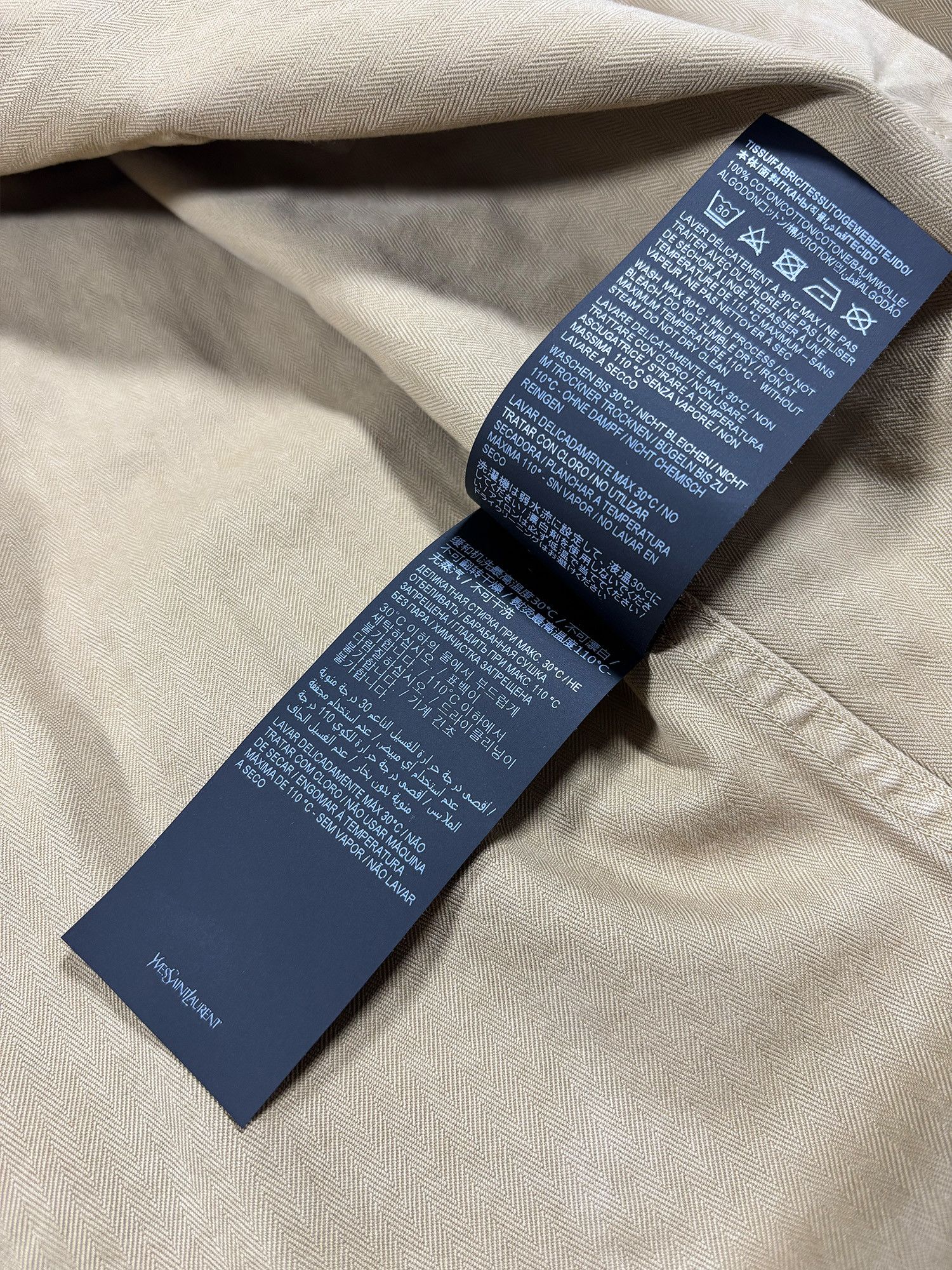 Saint Laurent Paris Saint Laurent Classic Western Shirt Tan Size US M / EU 48-50 / 2 - 10 Thumbnail