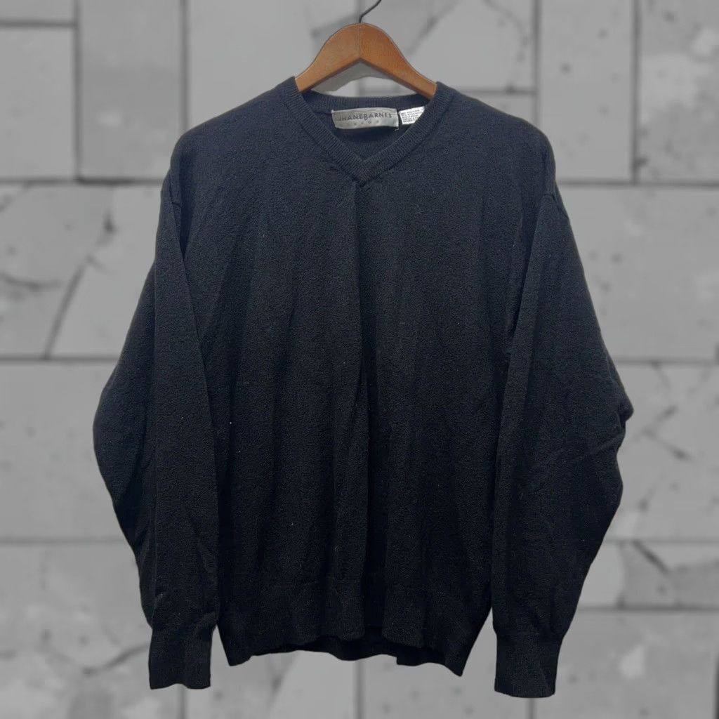 Vintage VINTAGE Jhane Barnes Mens Sweater Pullover Wool/Nylon Black Size M Size US M / EU 48-50 / 2 - 1 Thumbnail