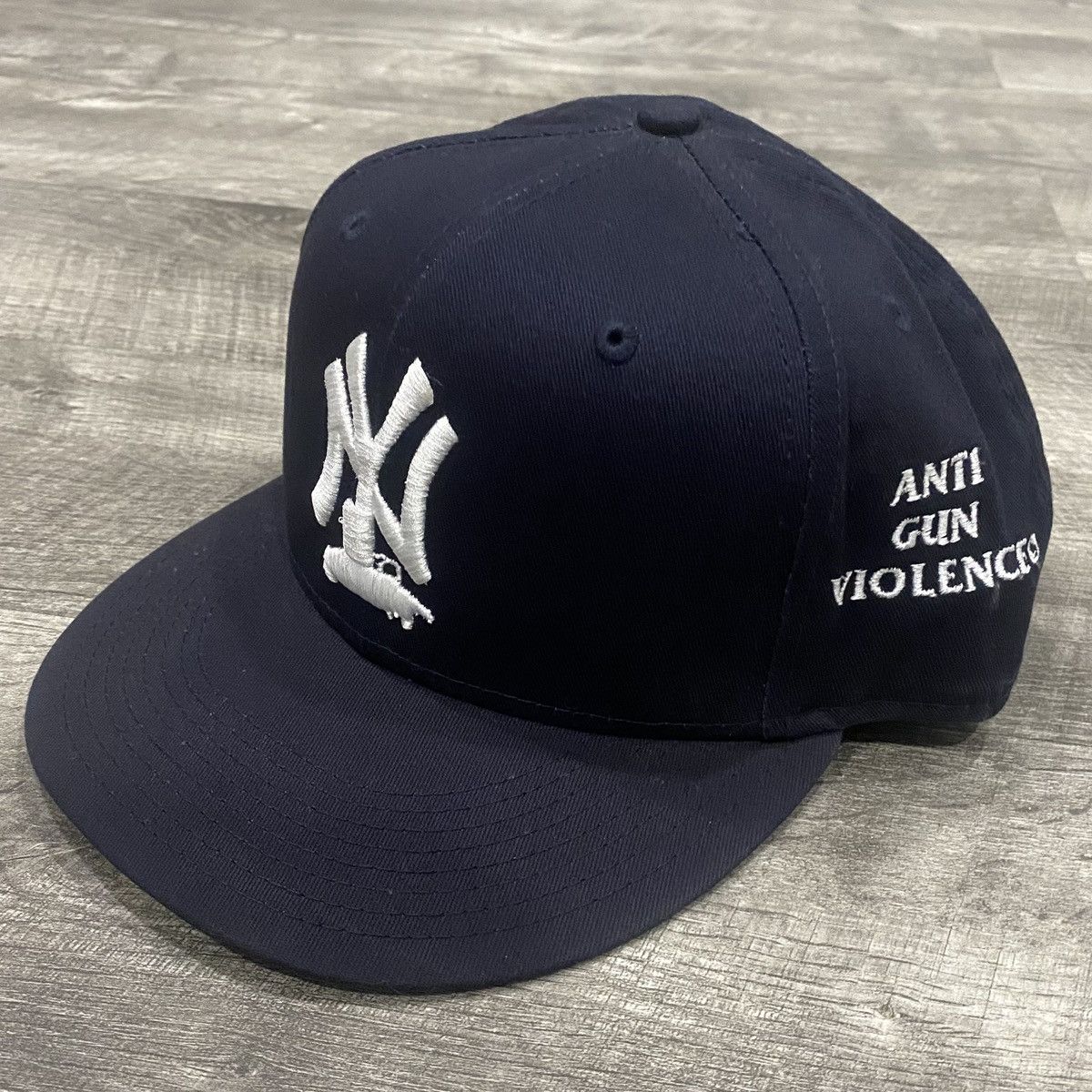 MLB Anti Gun Violence AGV New Era SnapBack hat navy blue Yankees Size ONE SIZE - 2 Thumbnail