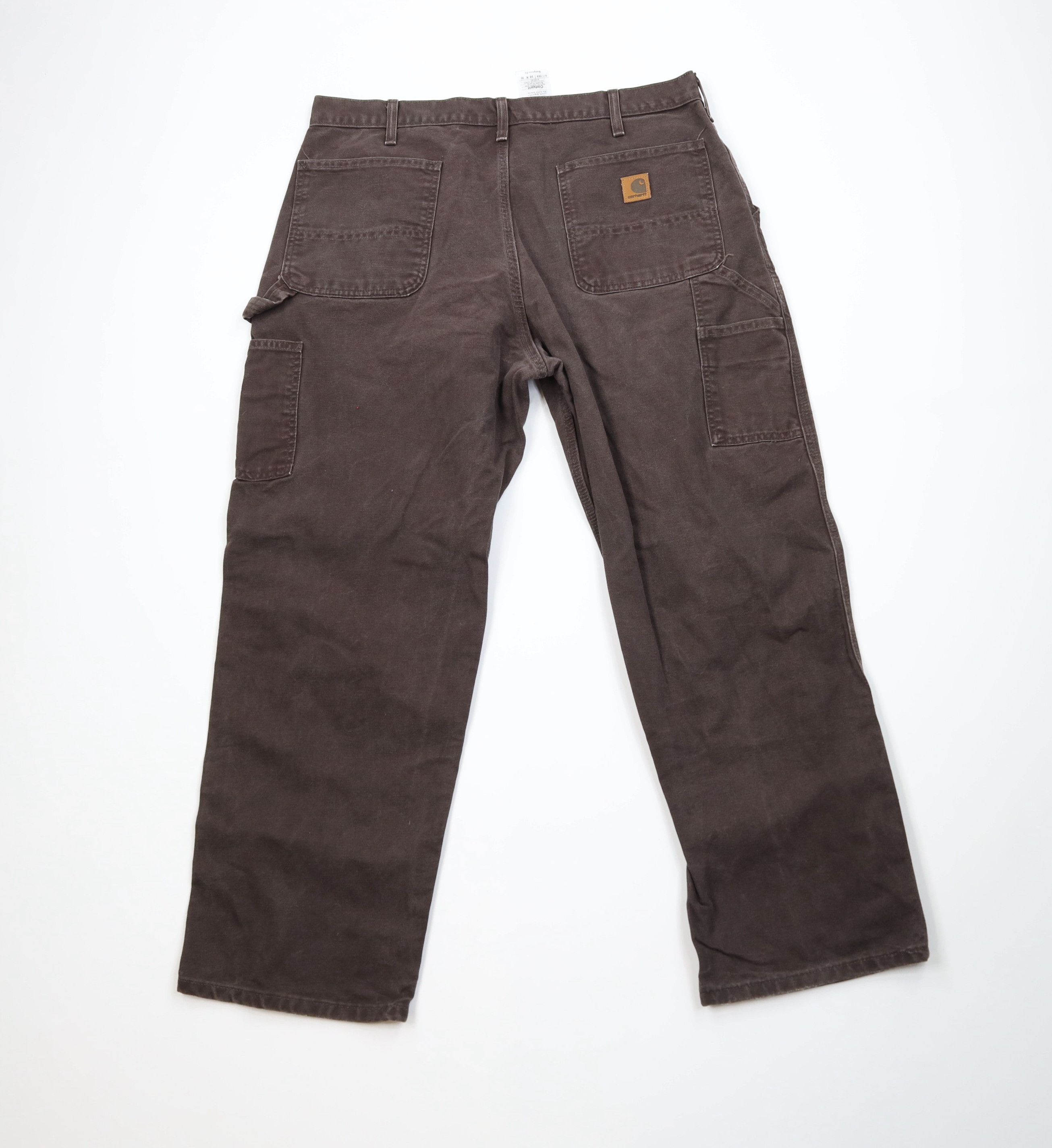 Carhartt Vintage Y2K Carhartt Canvas Wide Leg Dungaree Pants Brown Size US 38 / EU 54 - 10 Thumbnail