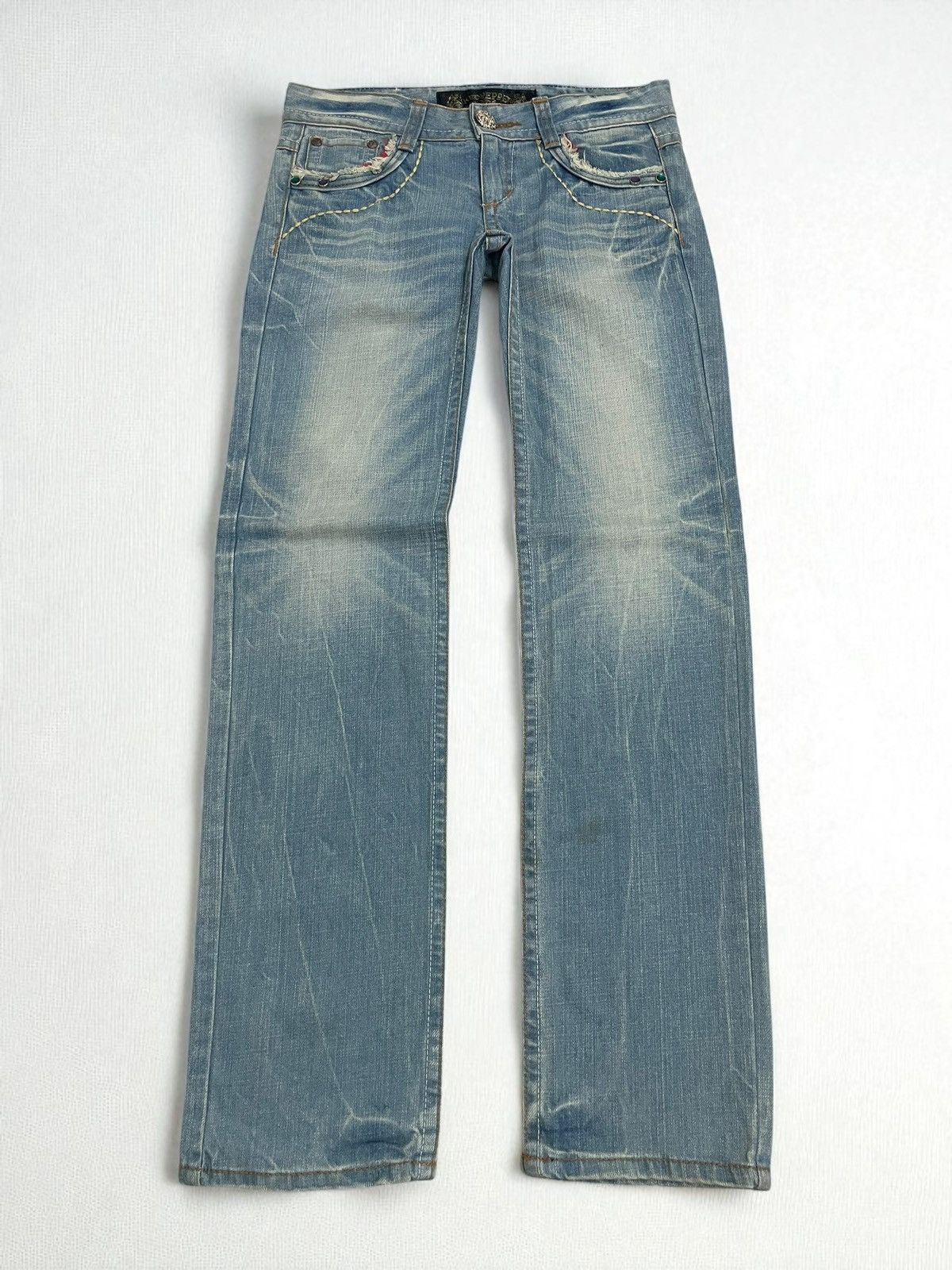 Hysteric Glamour Red Pepper Embroid Heavy Stiching Light Mud Whisker Korean Size US 28 / EU 44 - 1 Thumbnail
