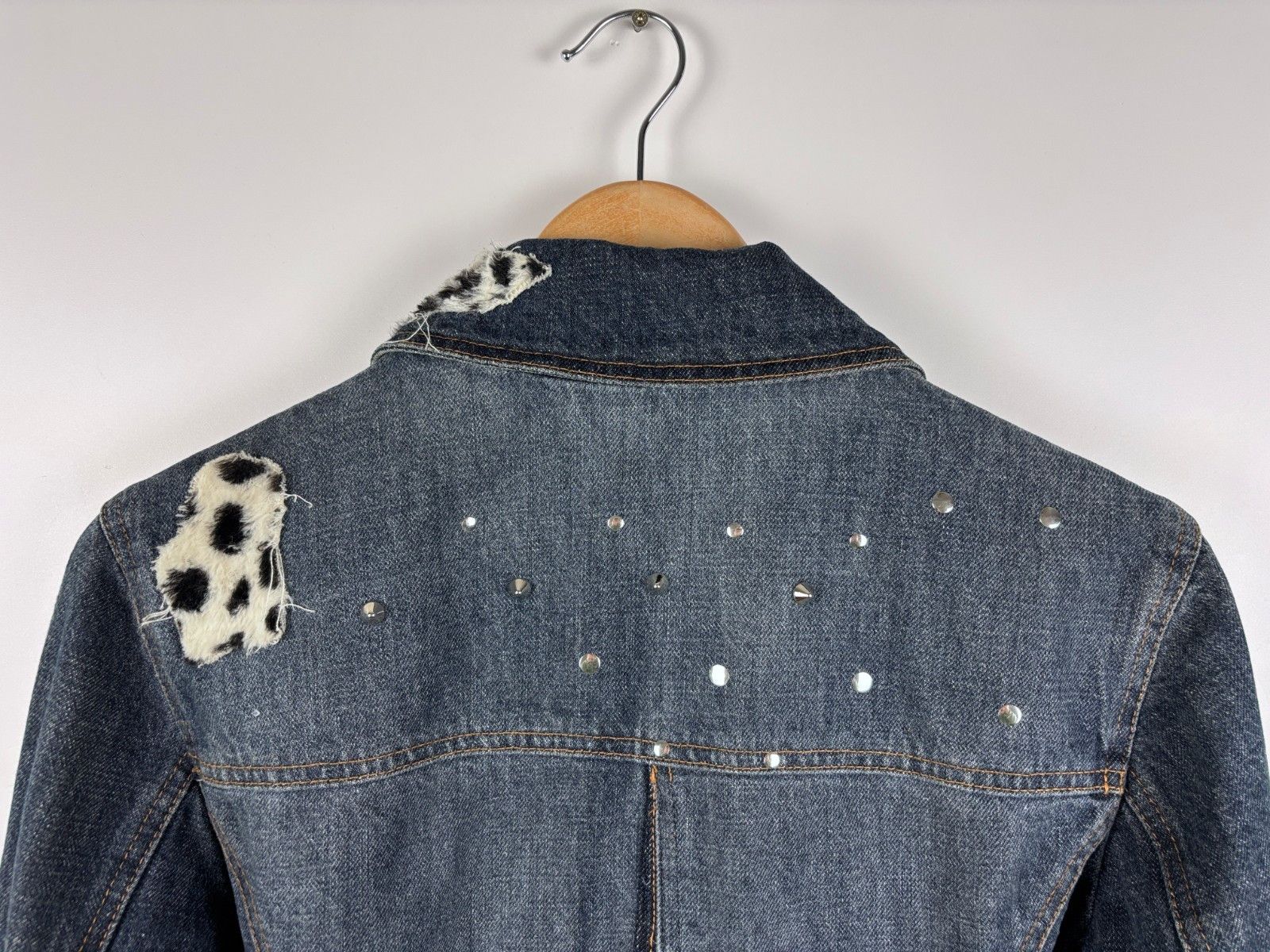 Other Vintage Roccobarocco Denim Jacket Blue Womens Size US 10 Size L / US 10 / IT 46 - 5 Thumbnail