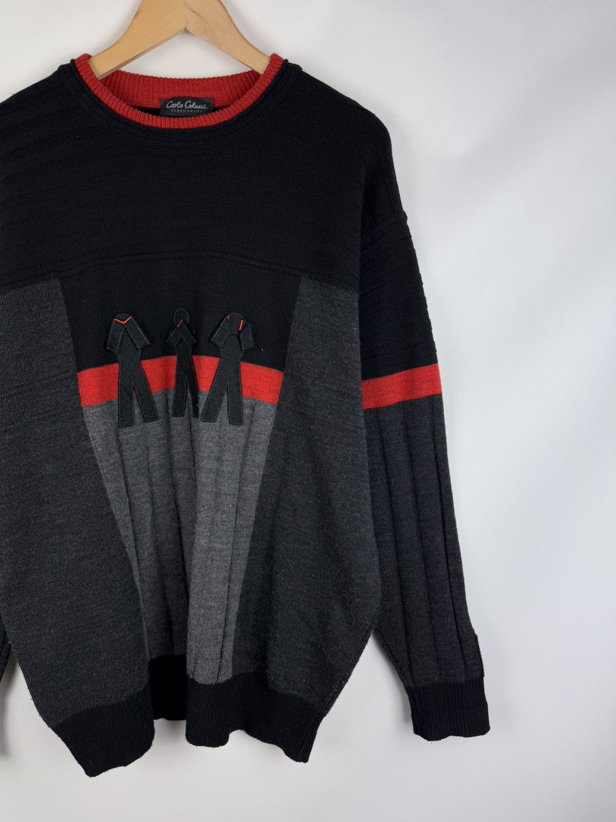 Carlo Colucci Carlo Colucci Vintage Men’s Wool Knitted Sweater Pullover Size US XL / EU 56 / 4 - 3 Thumbnail