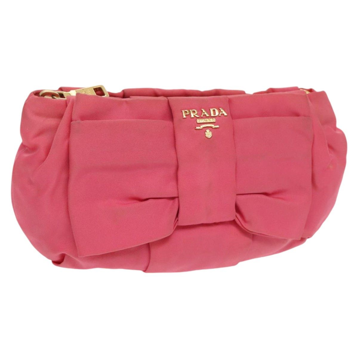 Prada Ribbon Pink Synthetic Clutch Bag (Pre-Owned) Size ONE SIZE - 1 Thumbnail