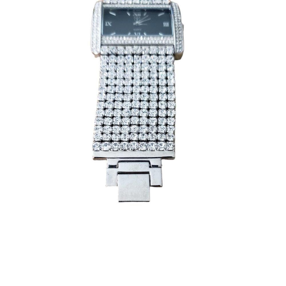 Designer Suzanne Somers Vintage Rhinestone & Silver Watch Size ONE SIZE - 5 Thumbnail