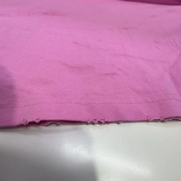 Balenciaga Balenciaga Hand Drawn Logo Pink T-Shirt 0079-2507 Size XS / US 0-2 / IT 36-38 - 7 Thumbnail