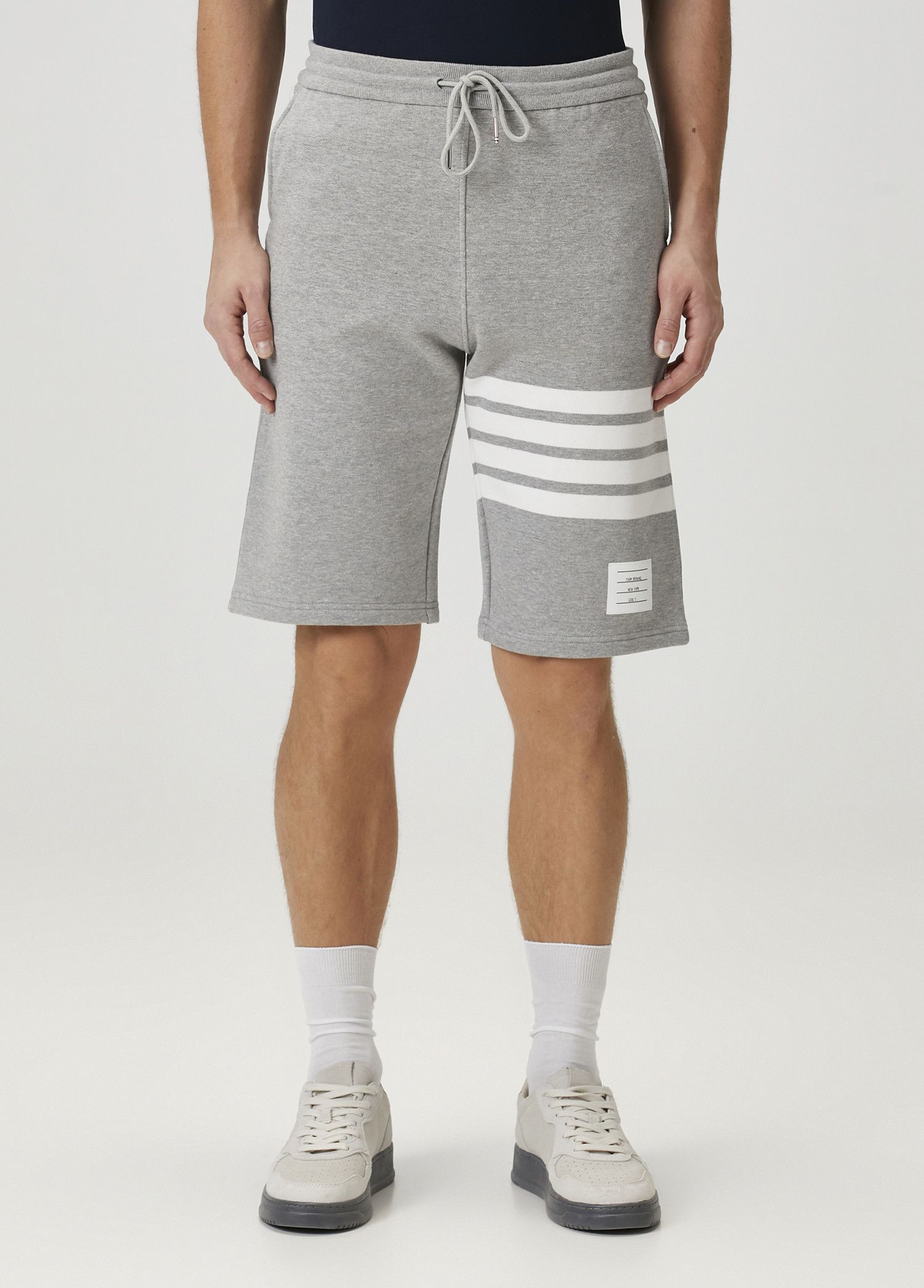 Thom Browne THOM BROWNE gray cotton sweat bermuda shorts Medium Size US 32 / EU 48 - 1 Thumbnail