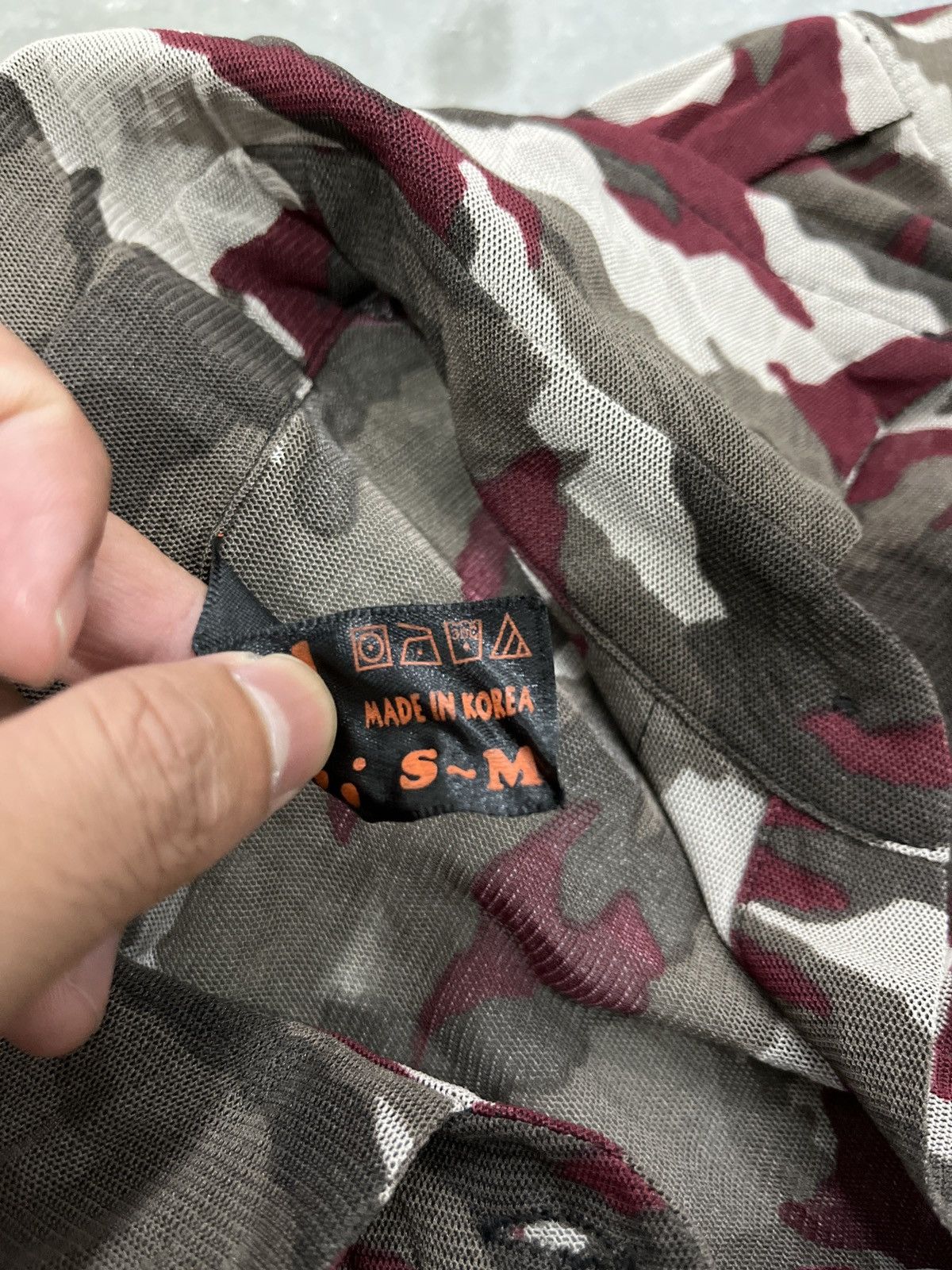If Six Was Nine × Japanese Brand × Le Grande Bleu (L.G.B.) Over girl camo mesh shirt ifsixwasnine lgb styled Size S / US 4 / IT 40 - 8 Thumbnail