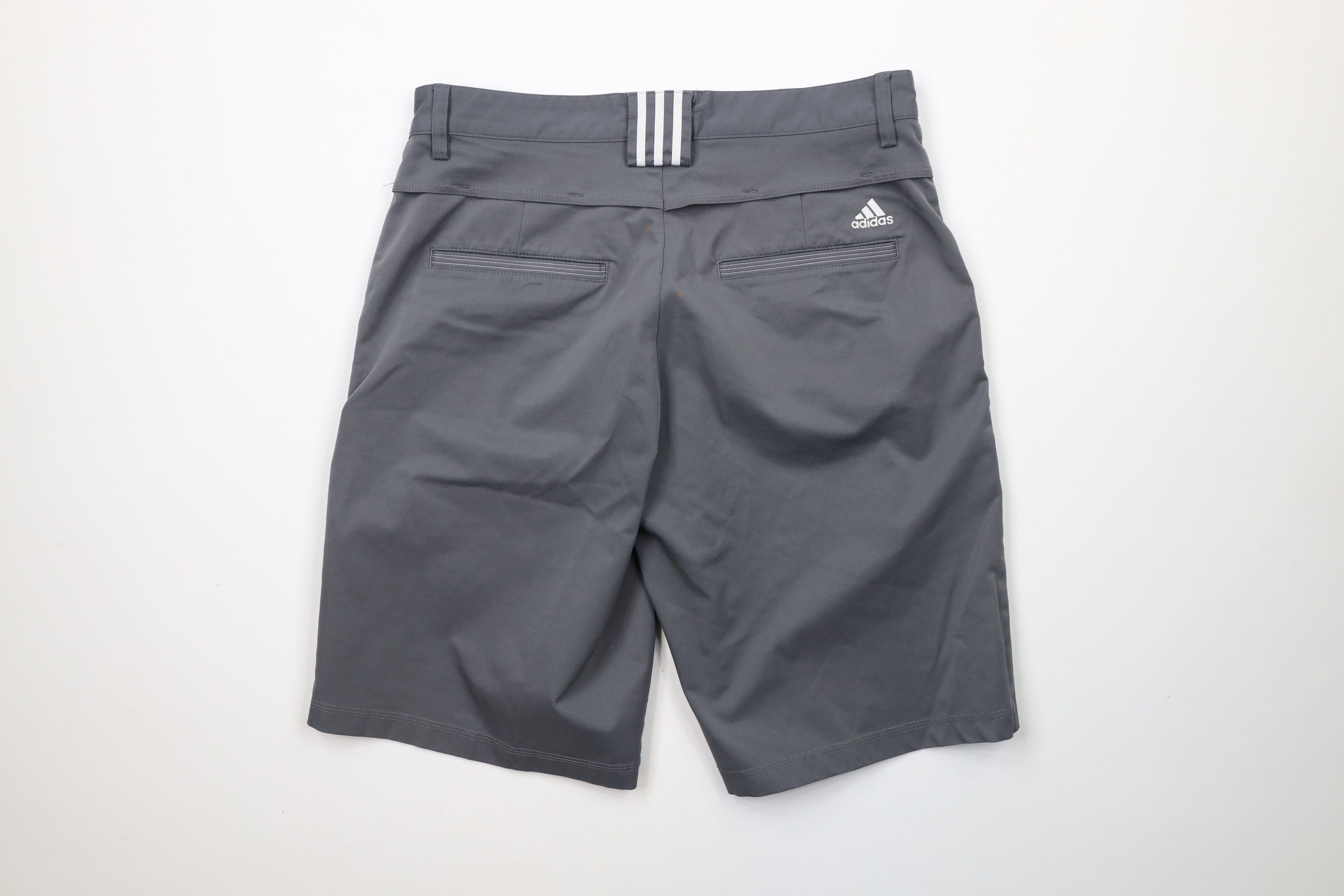 Adidas × Vintage Adidas Golf Spell Out Striped Golfing Chino Shorts Gray Size US 30 / EU 46 - 8 Thumbnail