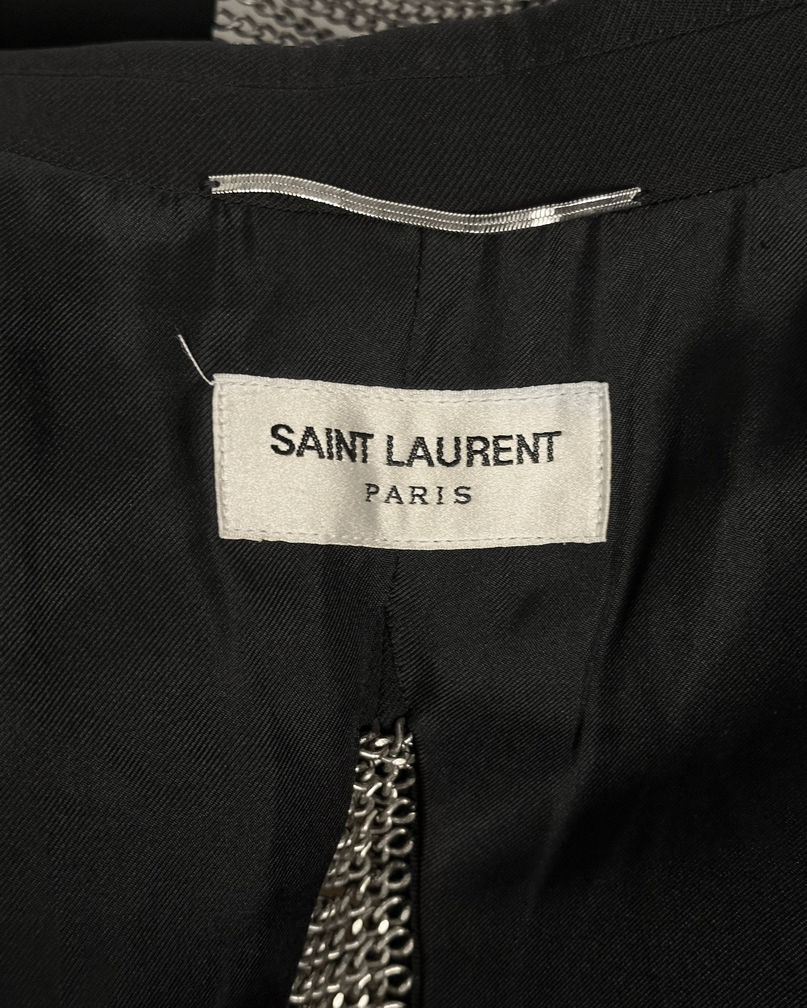 Saint Laurent Paris Saint Laurent Chain Blazer Size US S / EU 44-46 / 1 - 7 Thumbnail