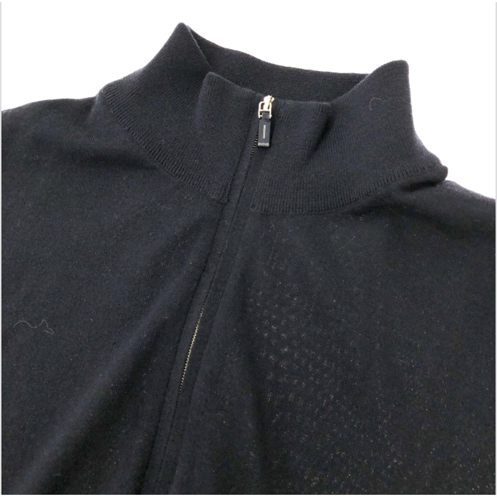 Other SVEVO Parma Men’s Navy Merino 110's Driver's Knit Jacket Size US S / EU 44-46 / 1 - 4 Thumbnail